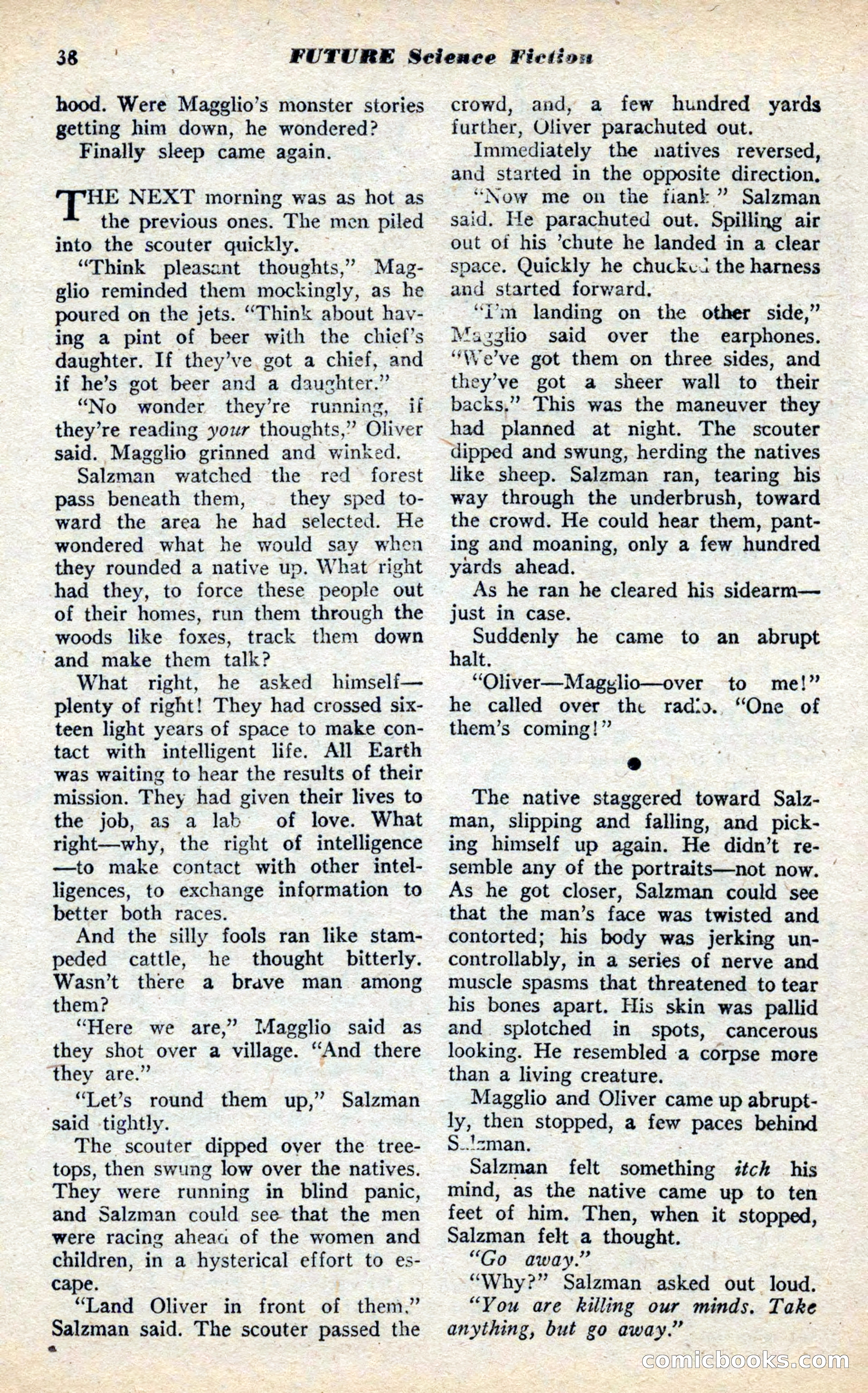 Future Science Fiction, November 1952 — page 38 of 96