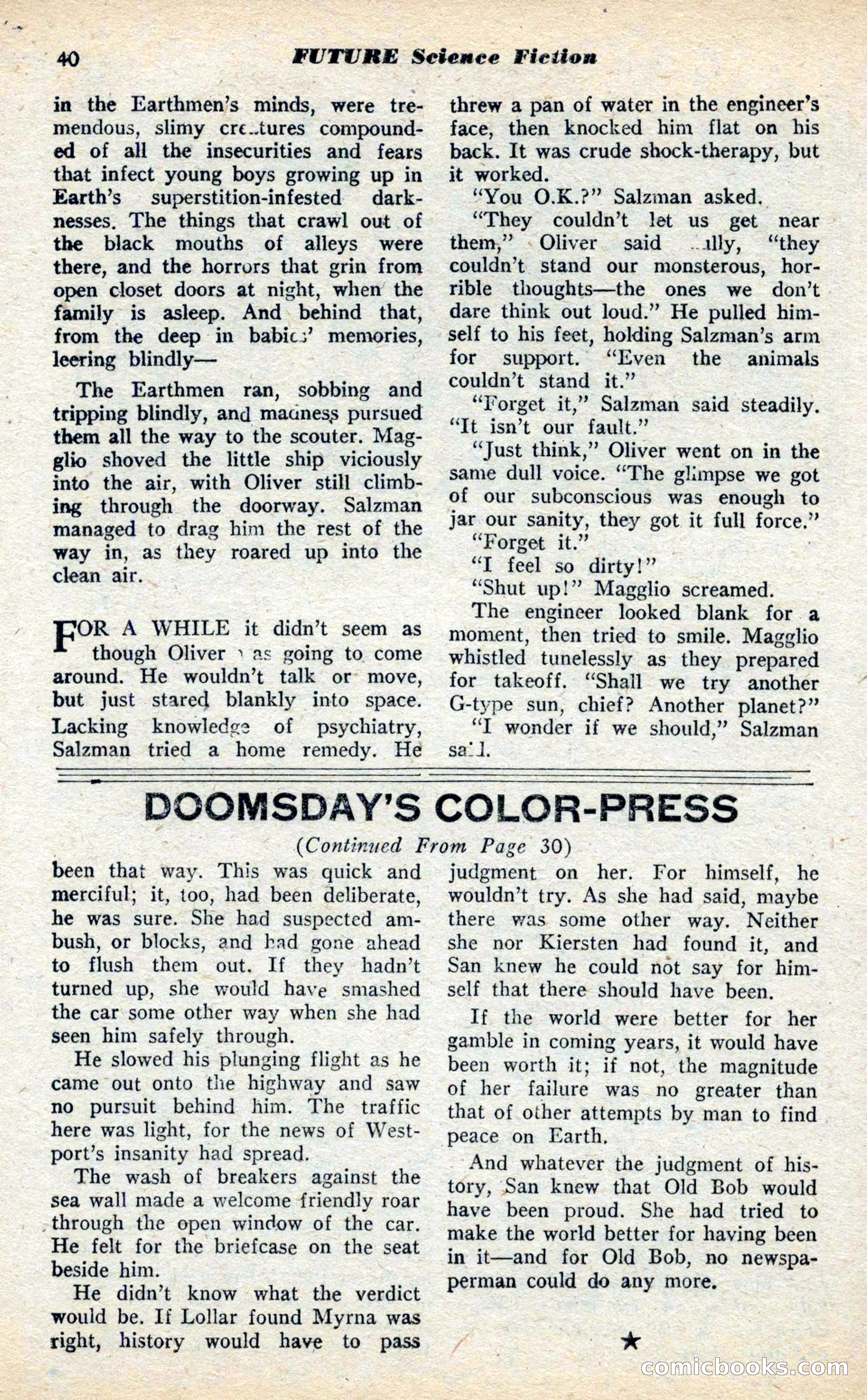 Future Science Fiction, November 1952 — page 40 of 96
