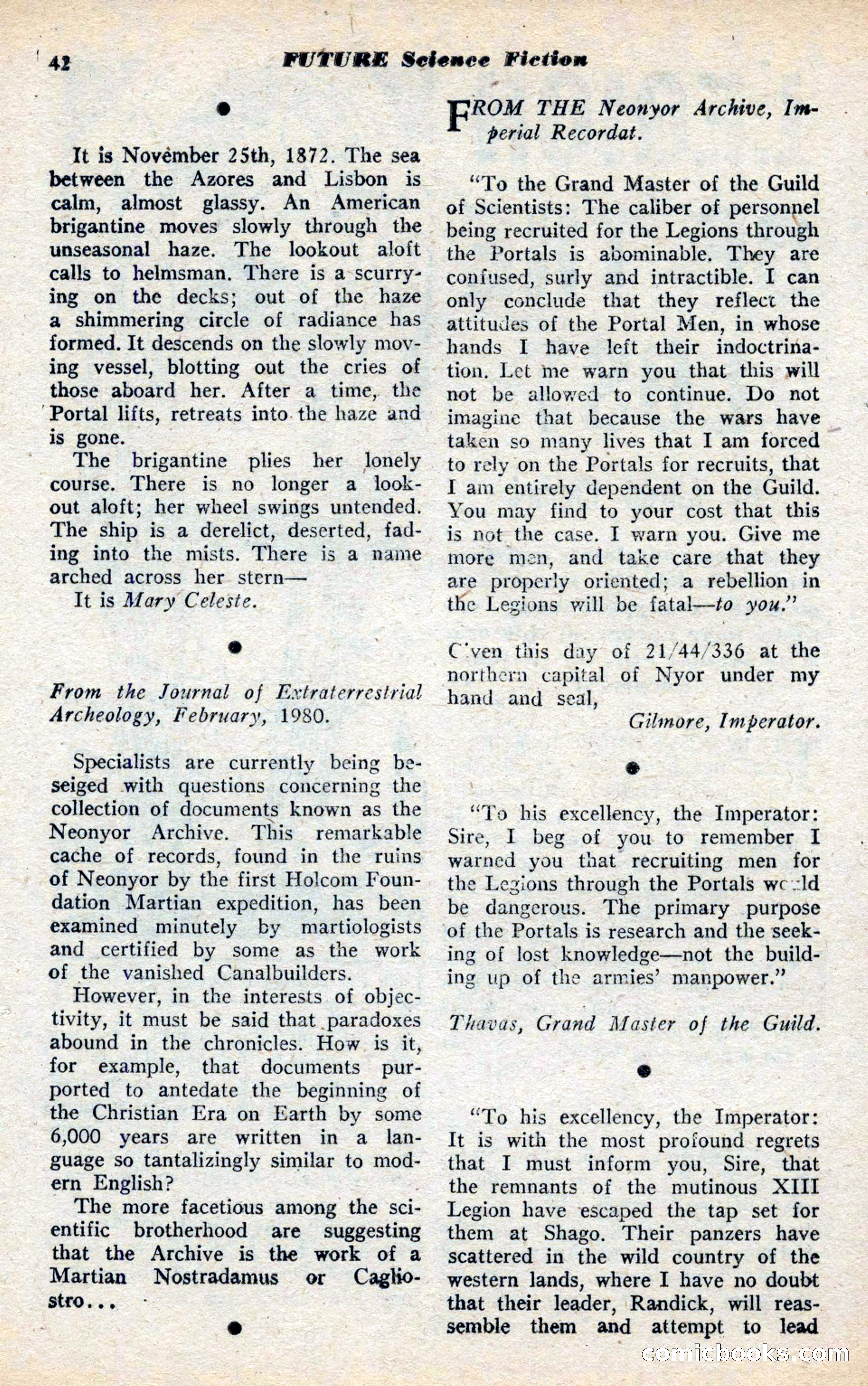 Future Science Fiction, November 1952 — page 42 of 96