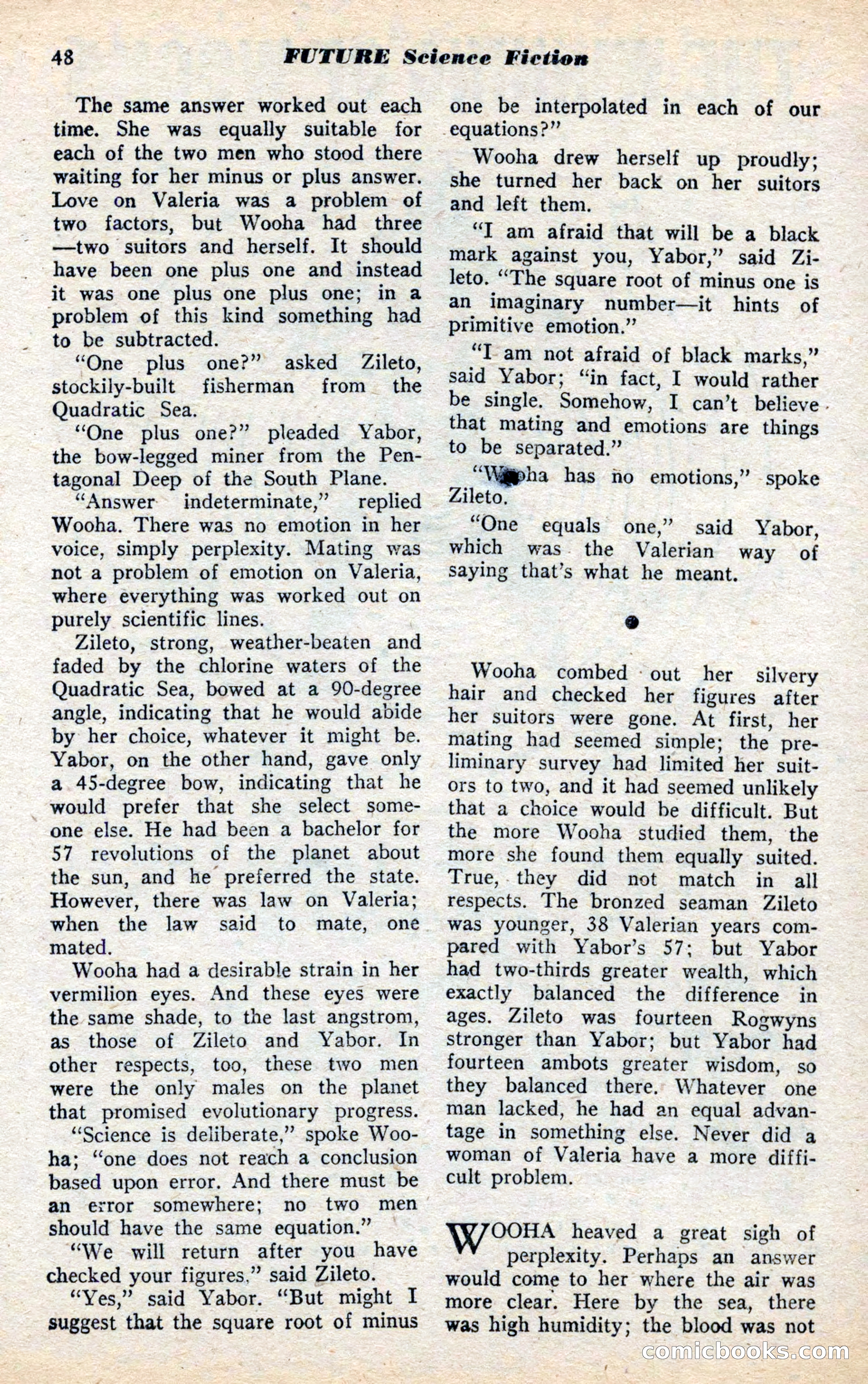 Future Science Fiction, November 1952 — page 44 of 96