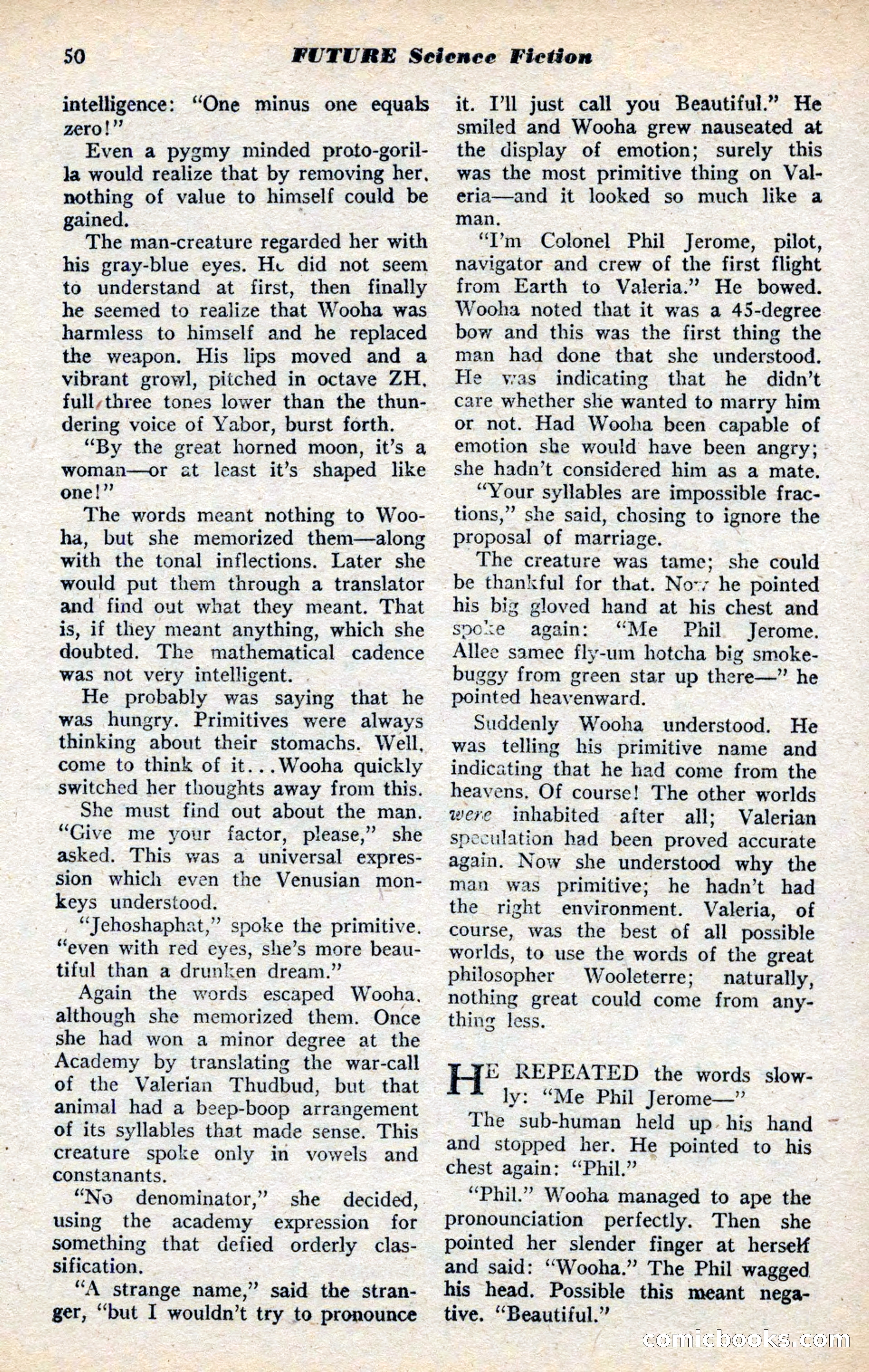 Future Science Fiction, November 1952 — page 46 of 96