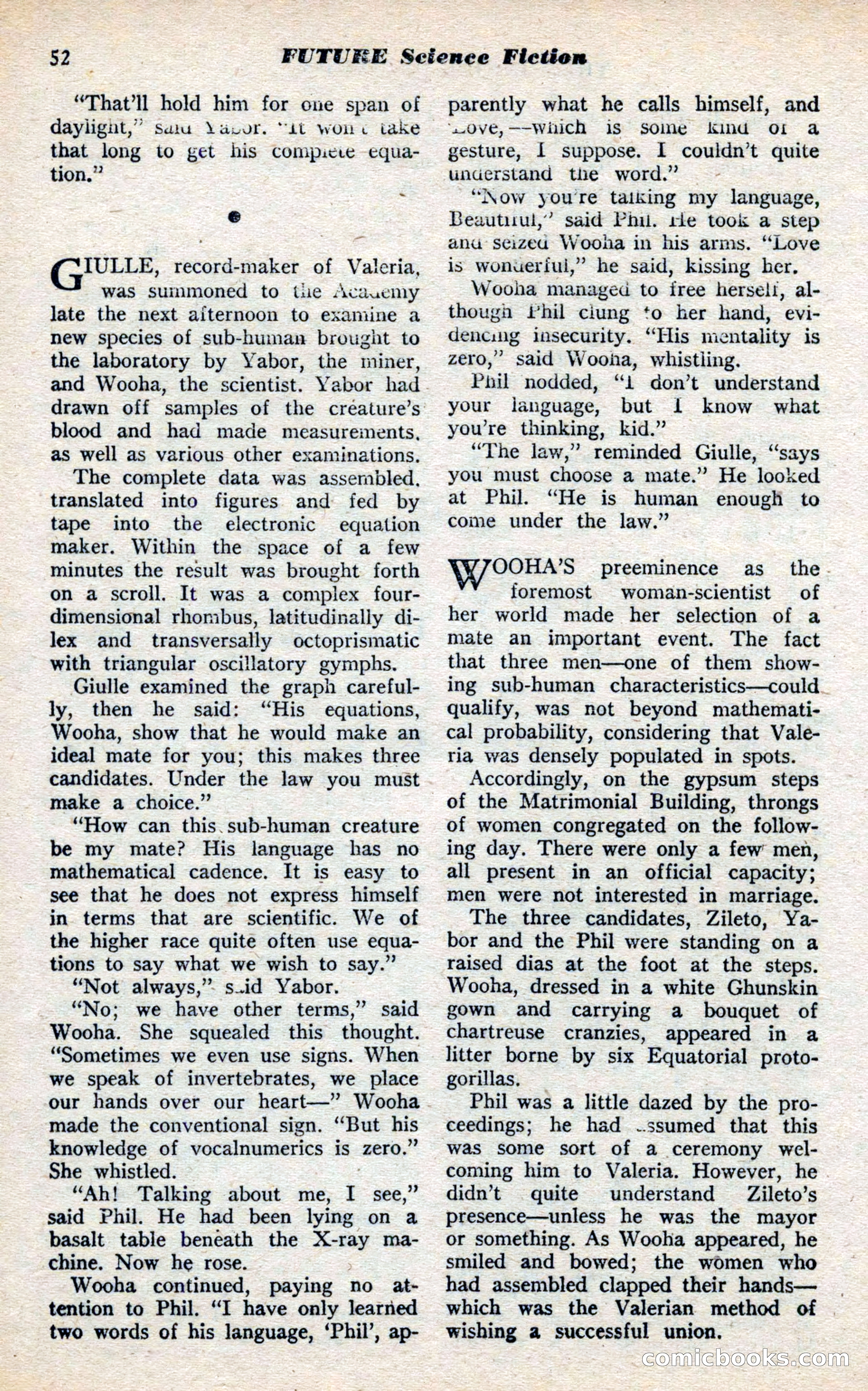 Future Science Fiction, November 1952 — page 48 of 96