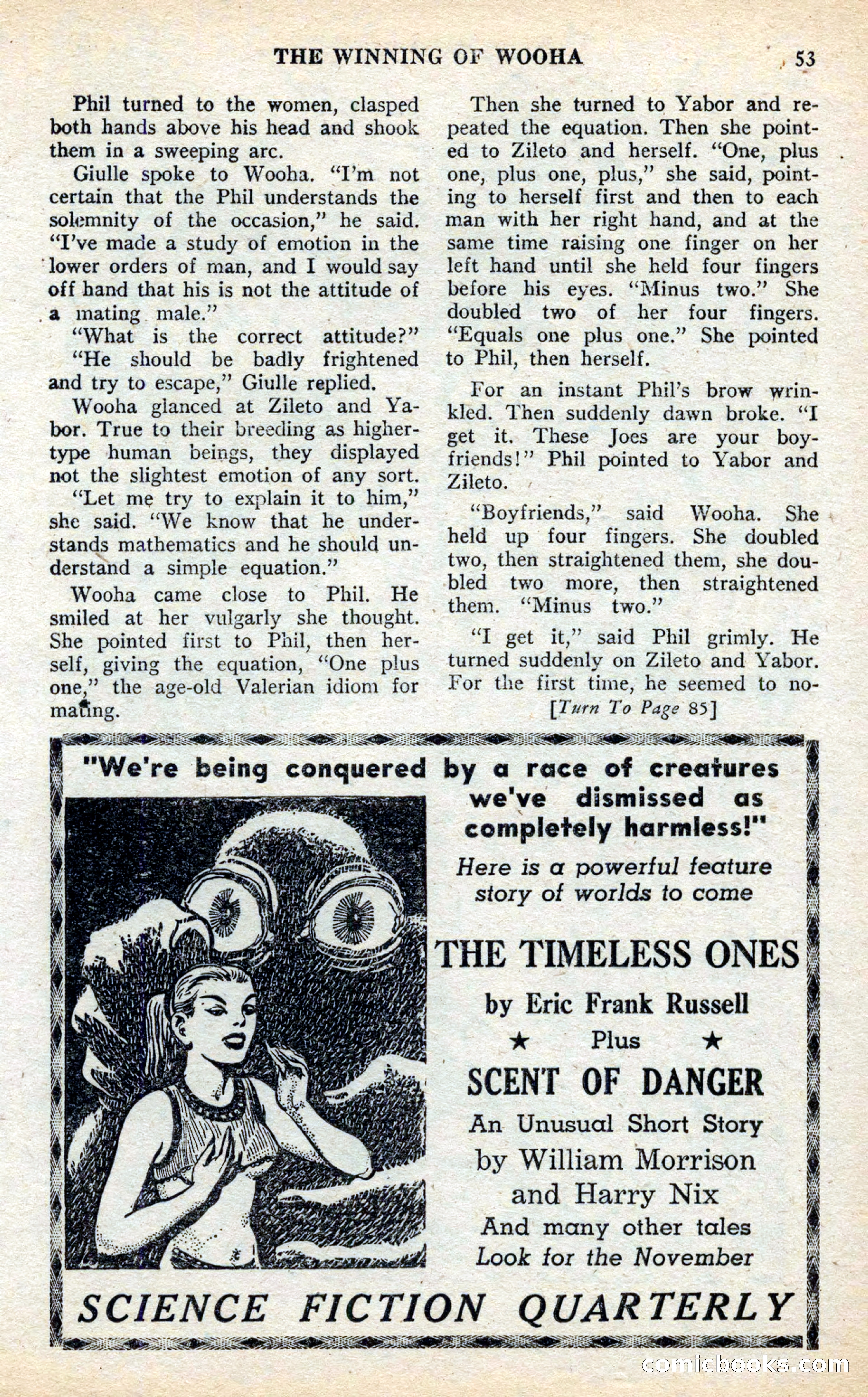 Future Science Fiction, November 1952 — page 49 of 96