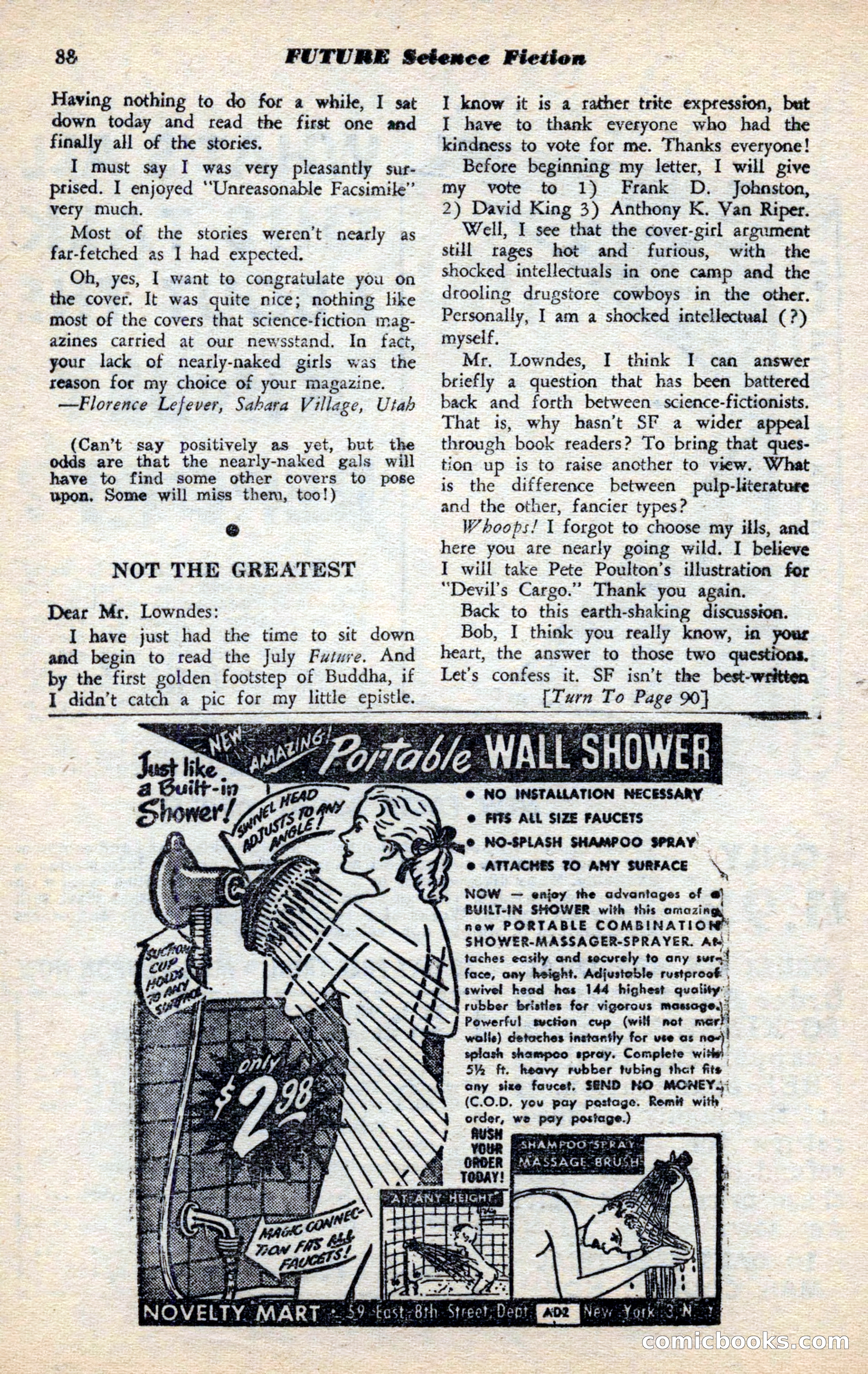 Future Science Fiction, November 1952 — page 84 of 96
