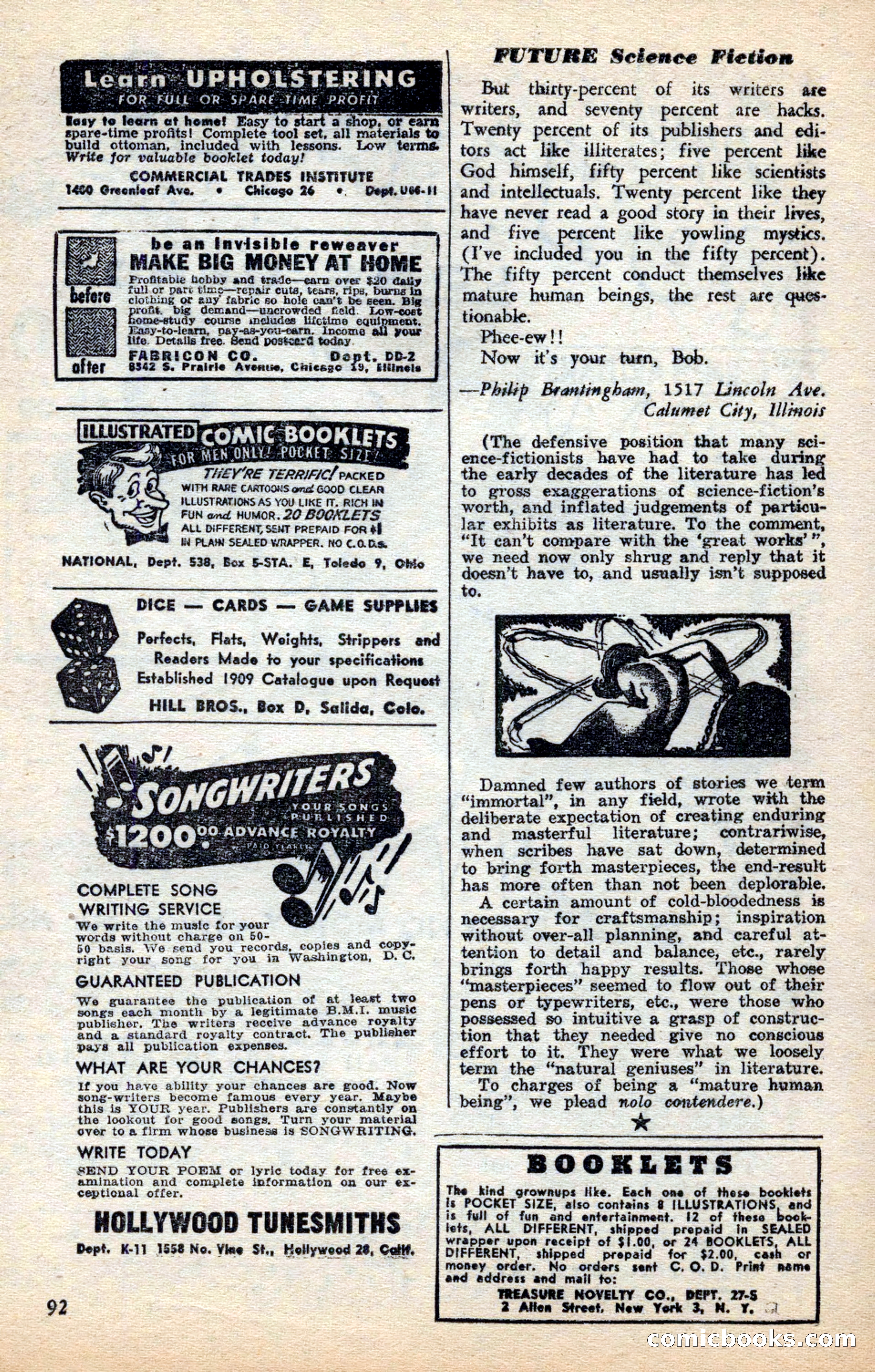Future Science Fiction, November 1952 — page 88 of 96