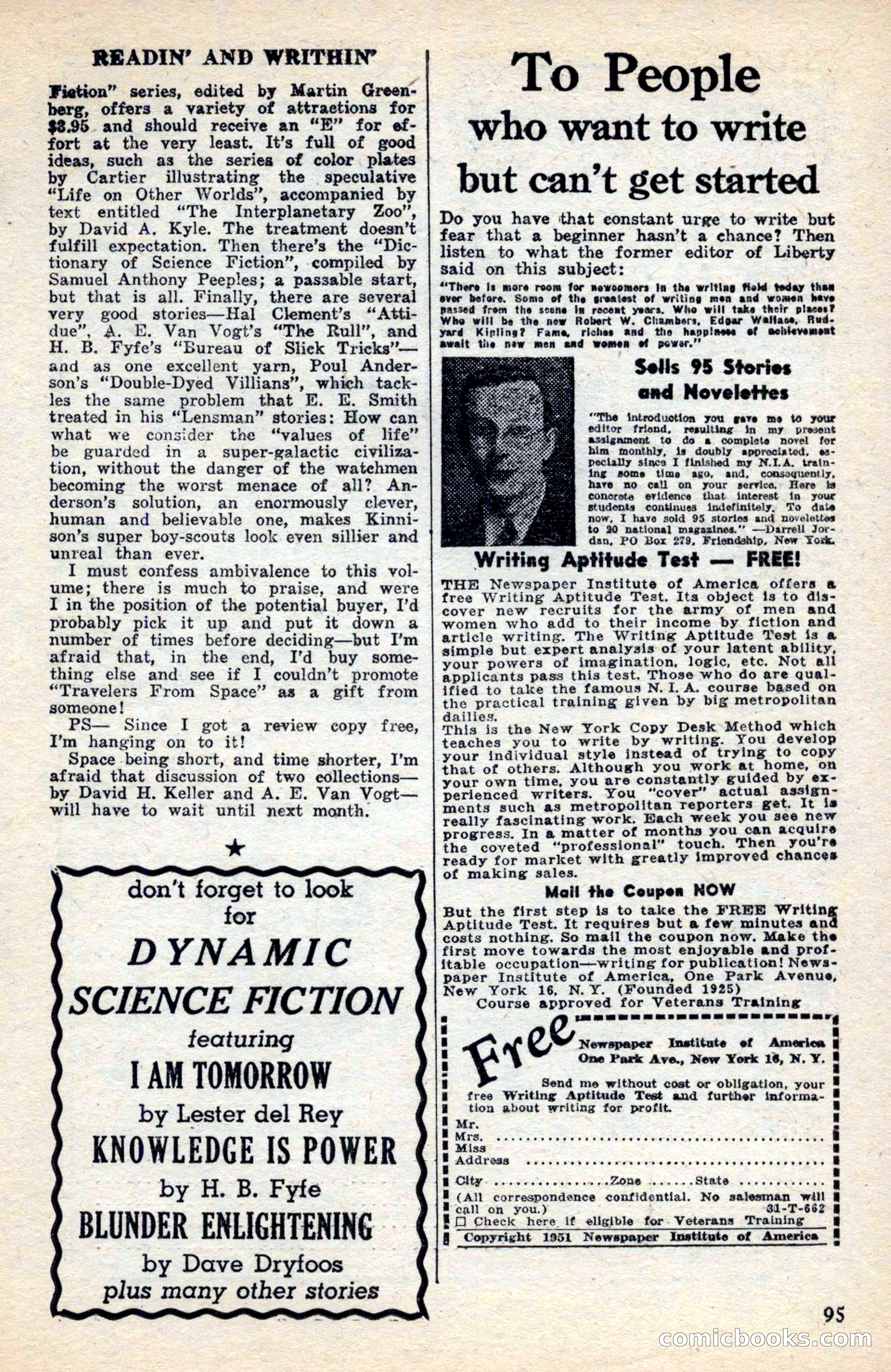 Future Science Fiction, November 1952 — page 91 of 96