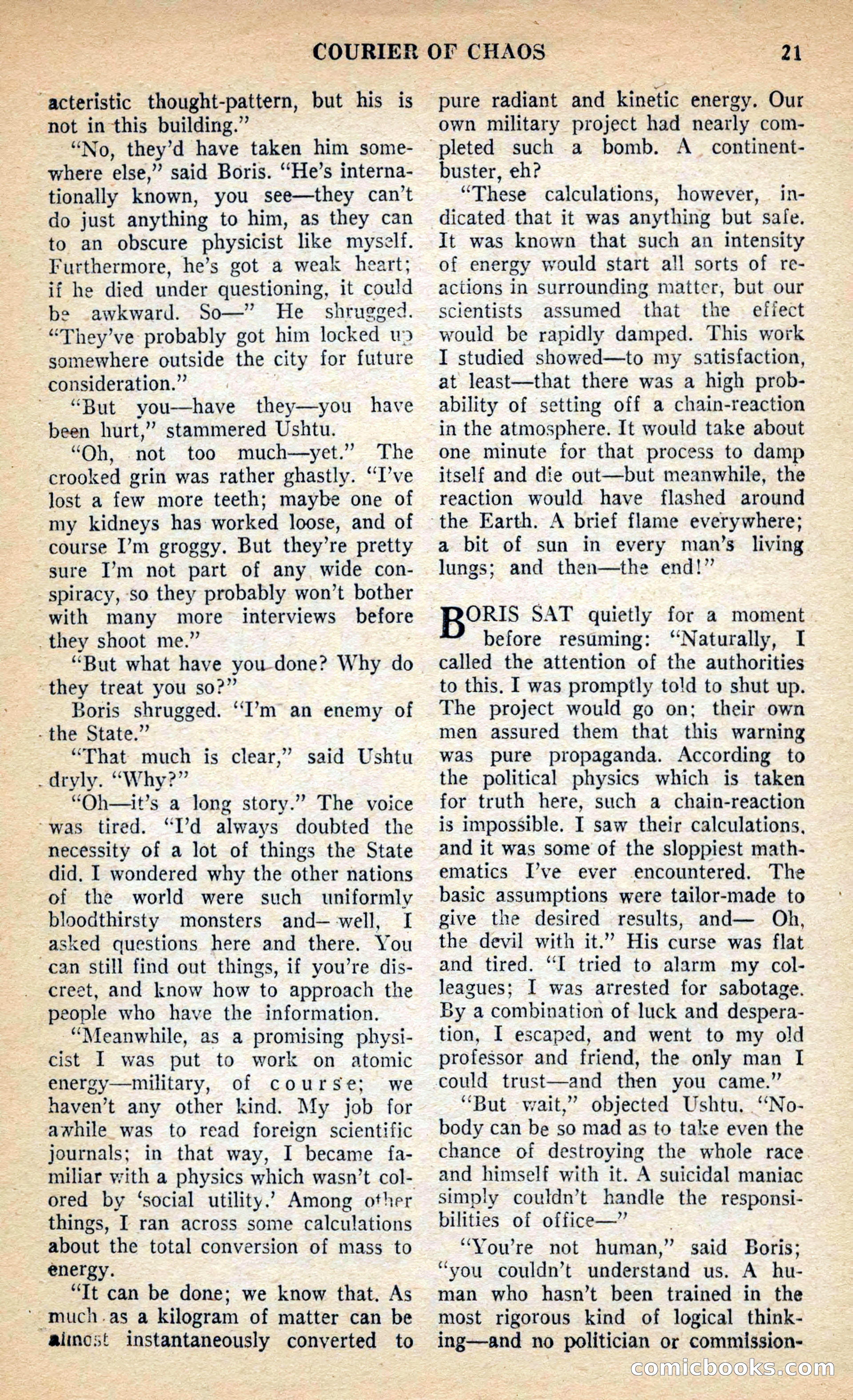 Future Science Fiction, March 1953 — page 21 of 100