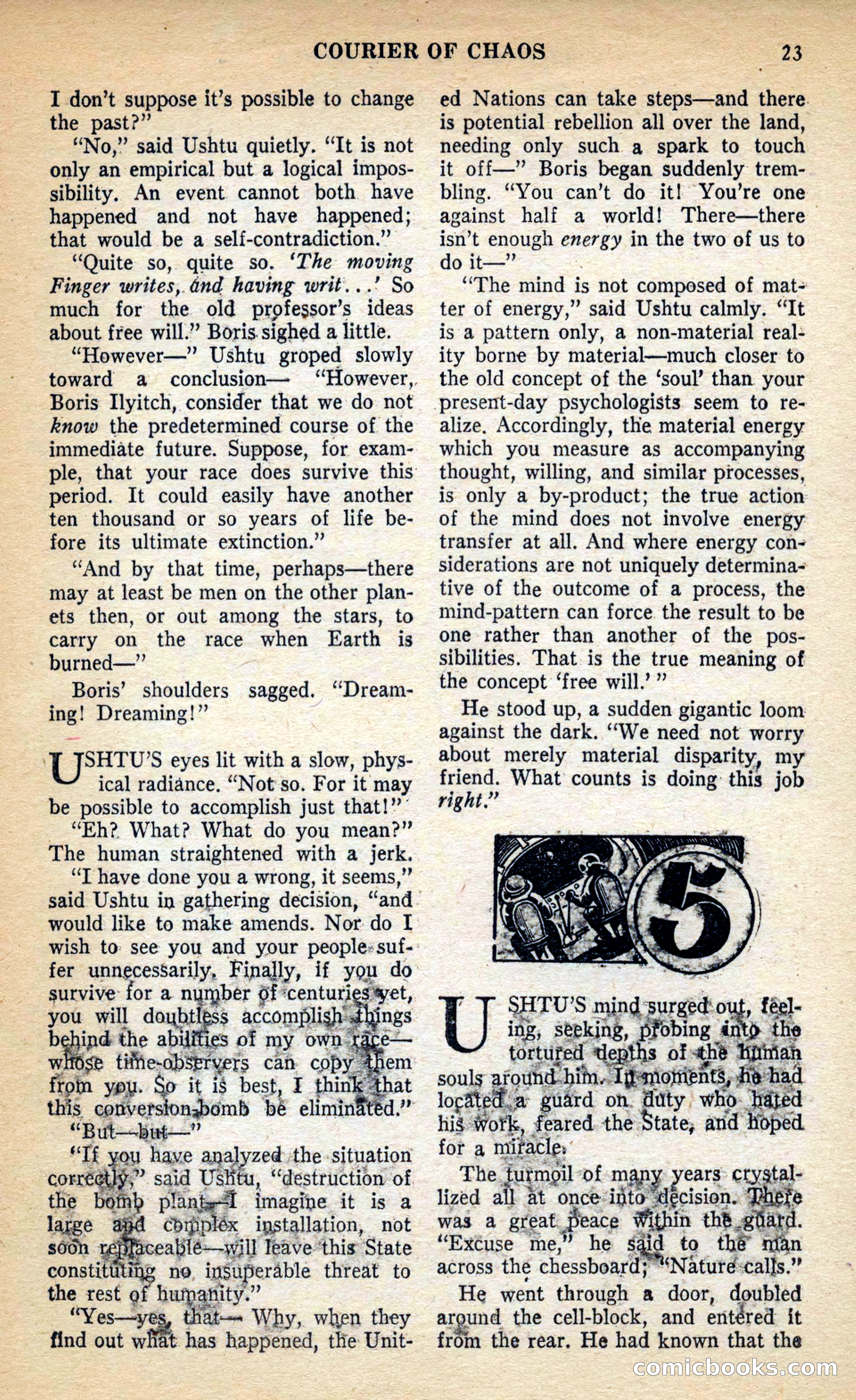 Future Science Fiction, March 1953 — page 23 of 100