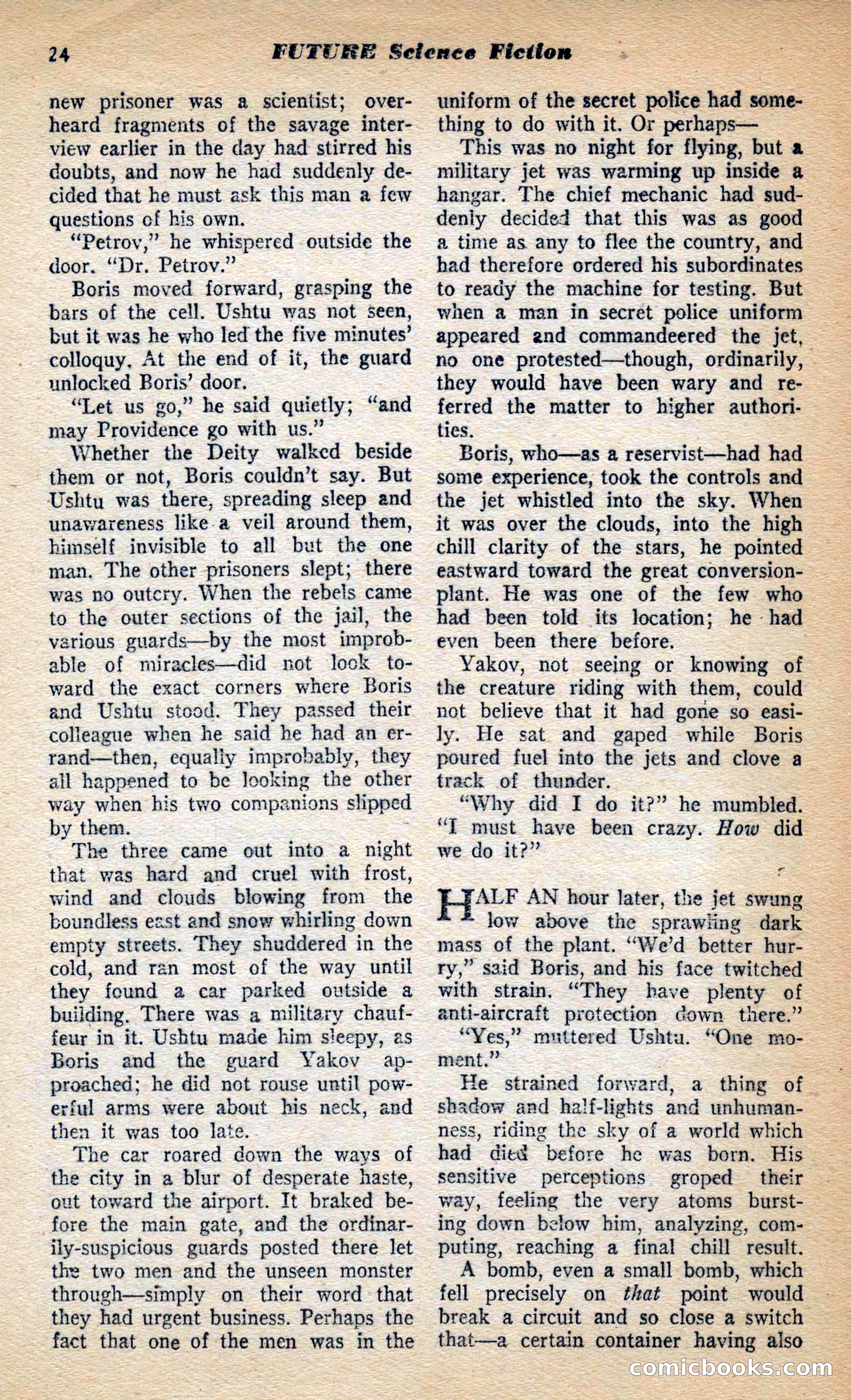 Future Science Fiction, March 1953 — page 24 of 100