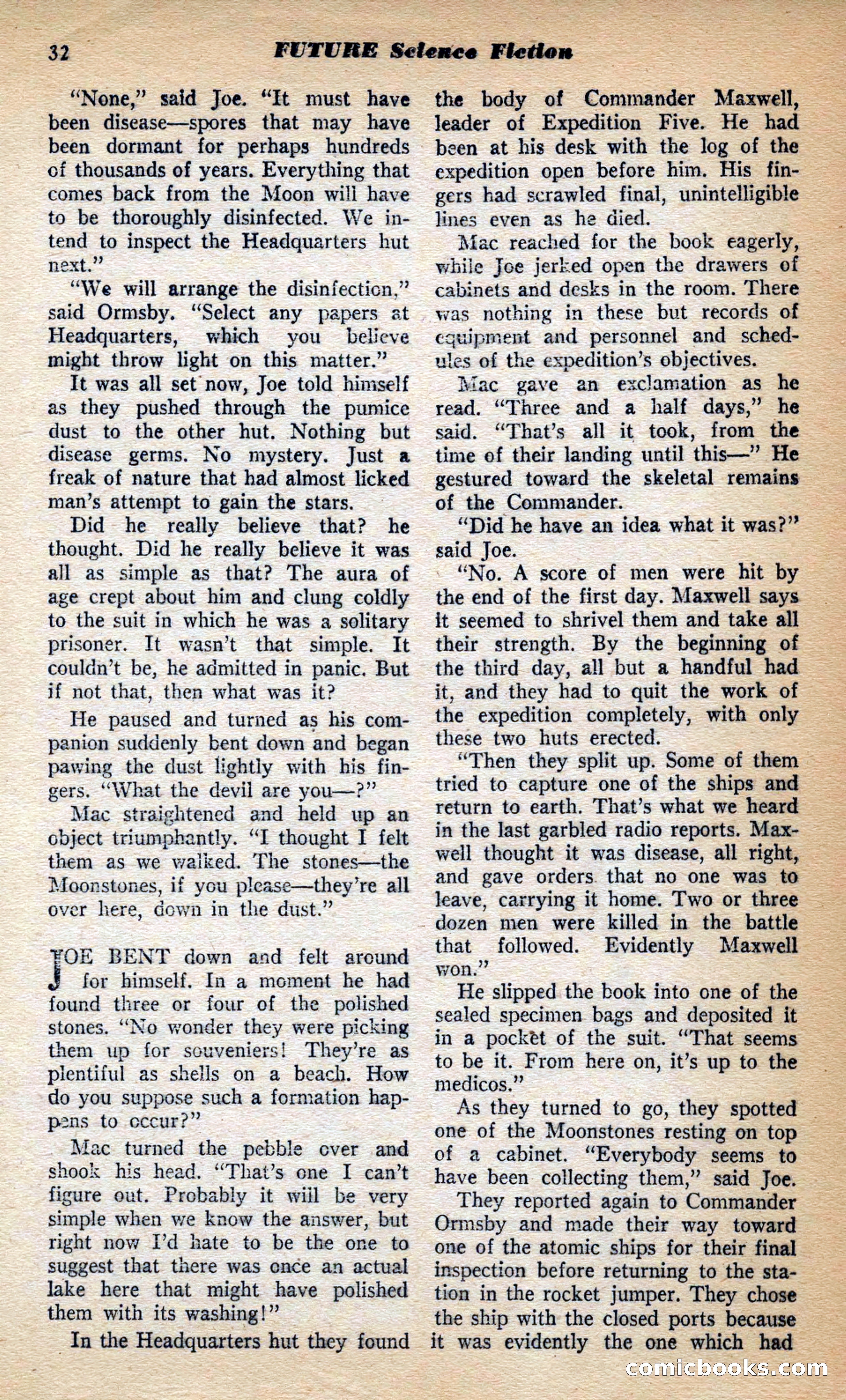 Future Science Fiction, March 1953 — page 32 of 100