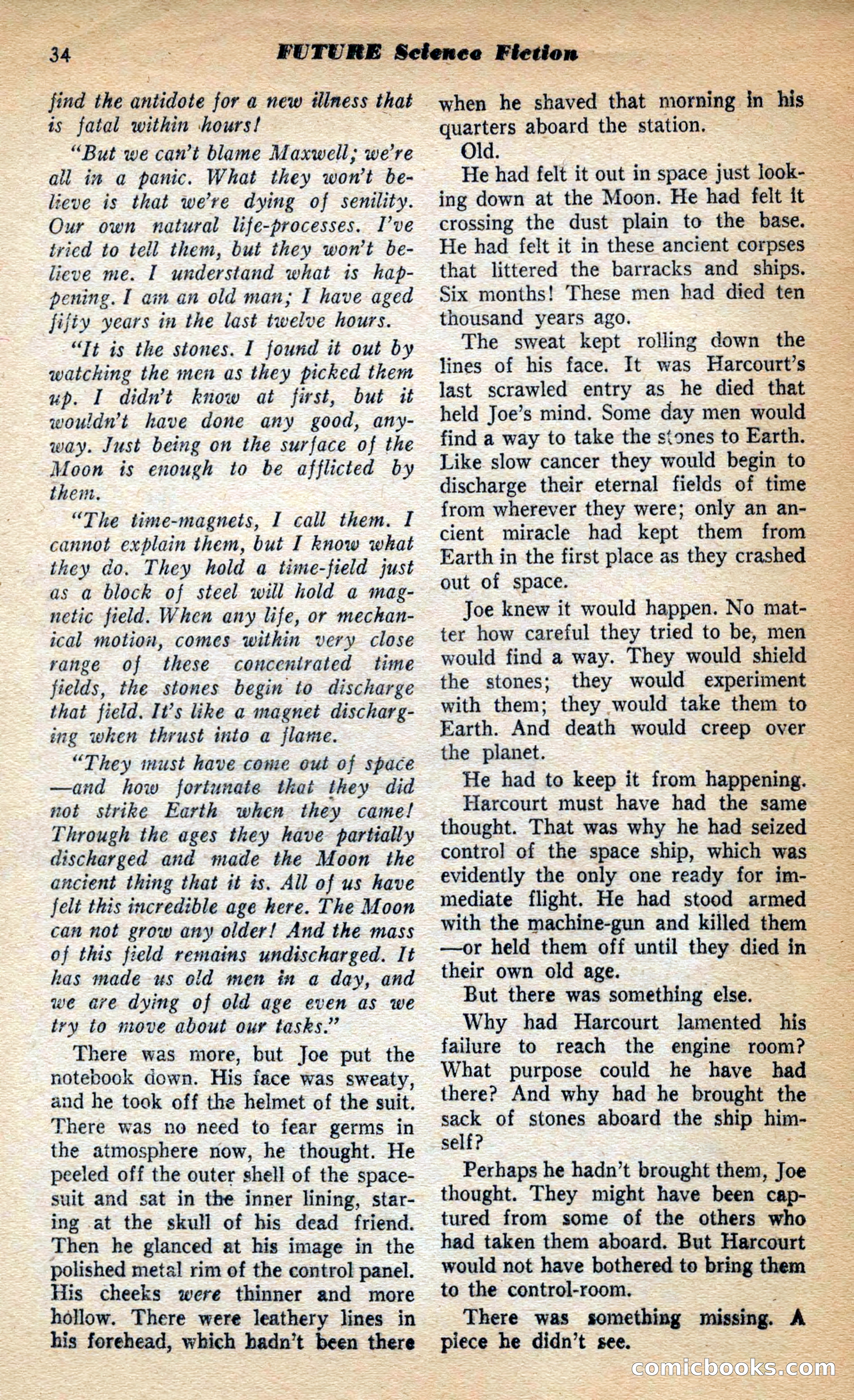 Future Science Fiction, March 1953 — page 34 of 100