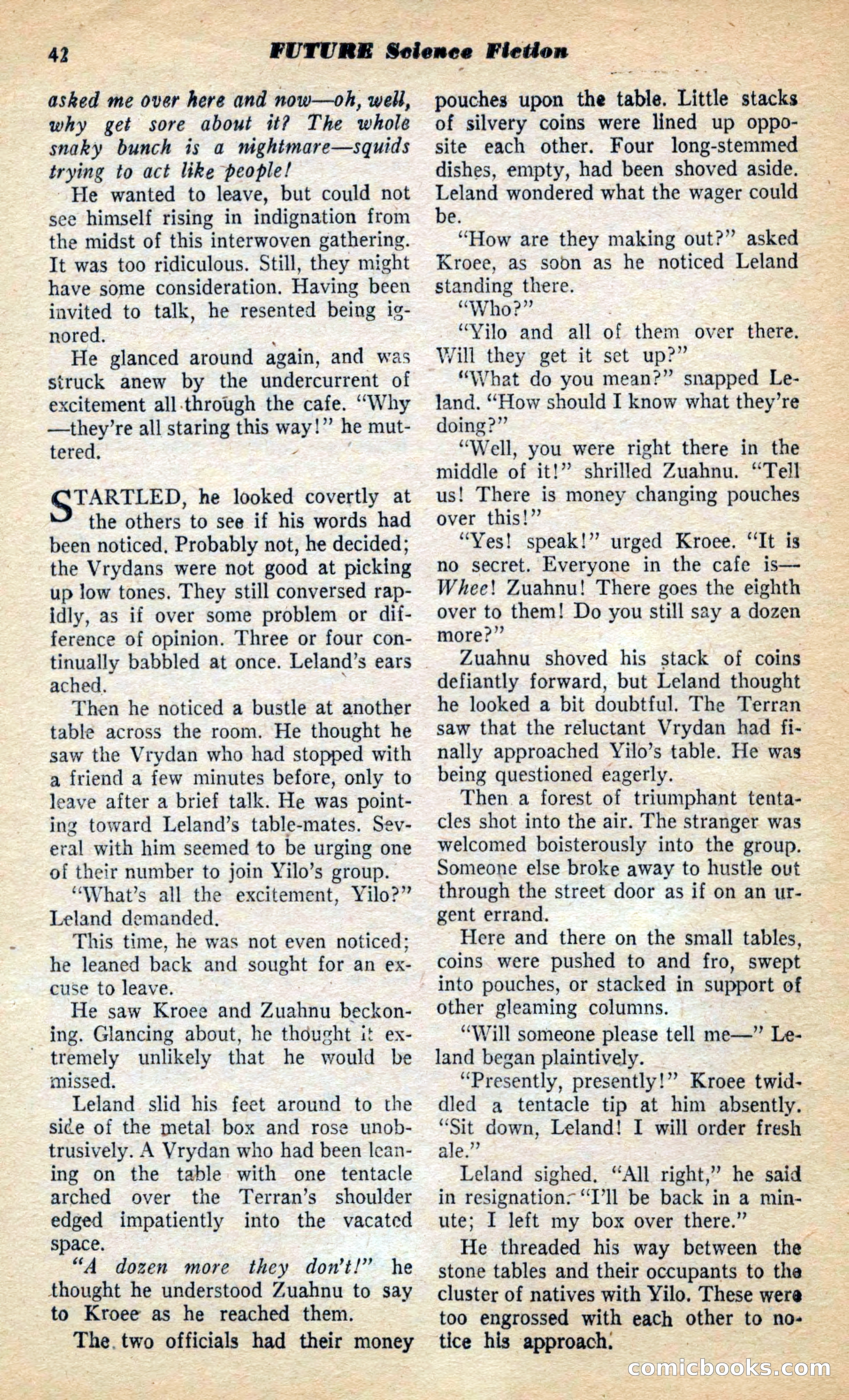 Future Science Fiction, March 1953 — page 42 of 100