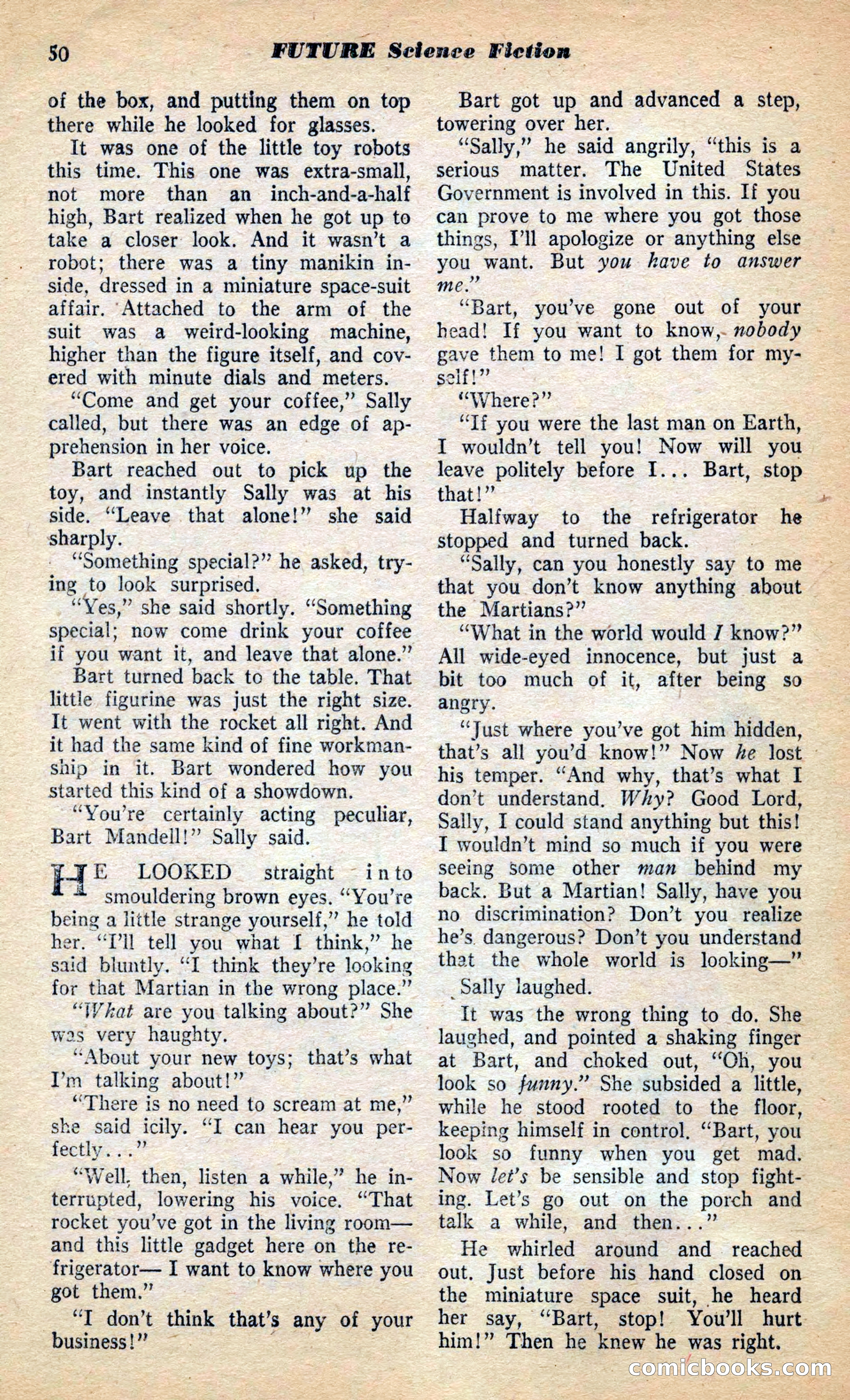 Future Science Fiction, March 1953 — page 50 of 100