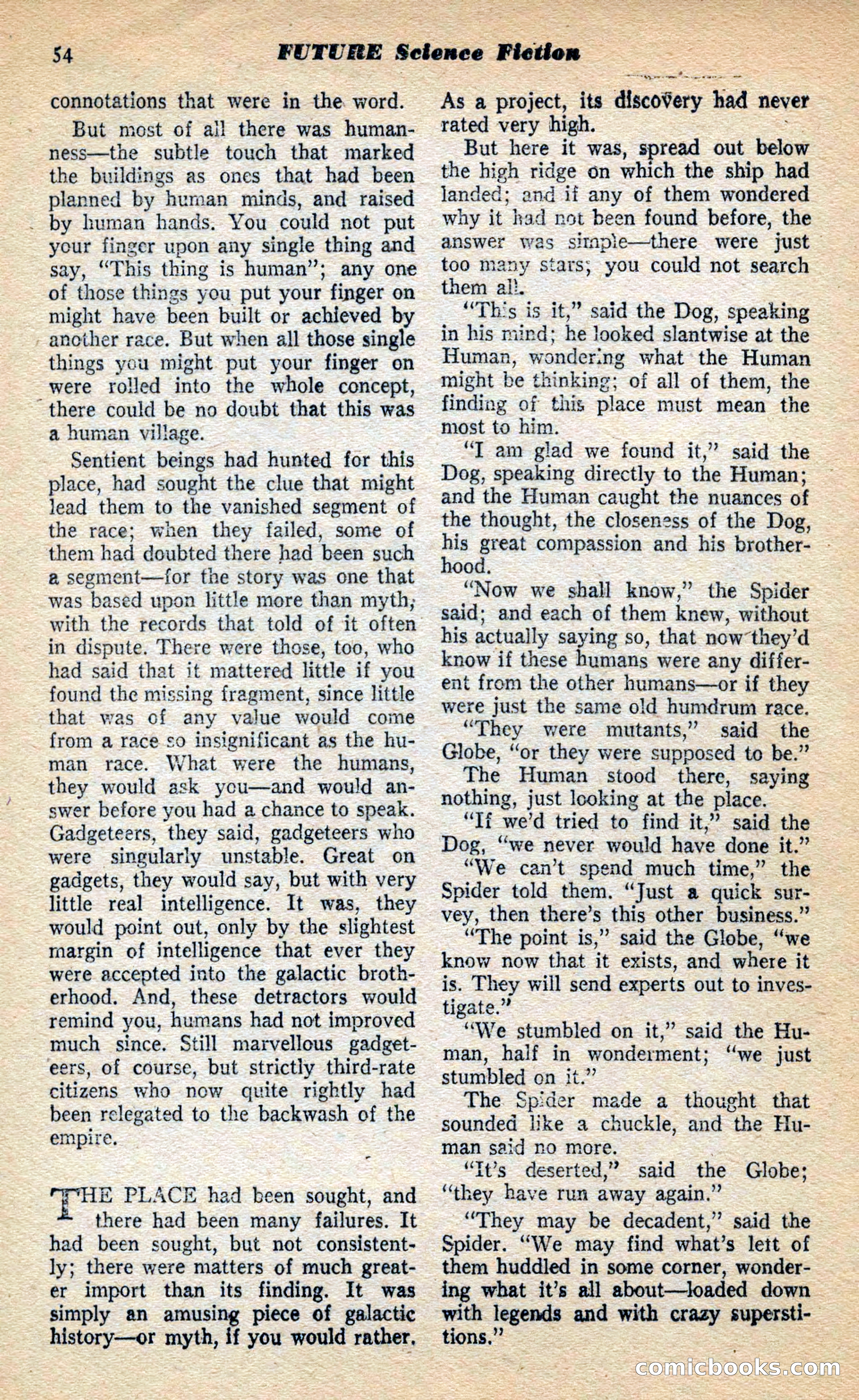 Future Science Fiction, March 1953 — page 54 of 100