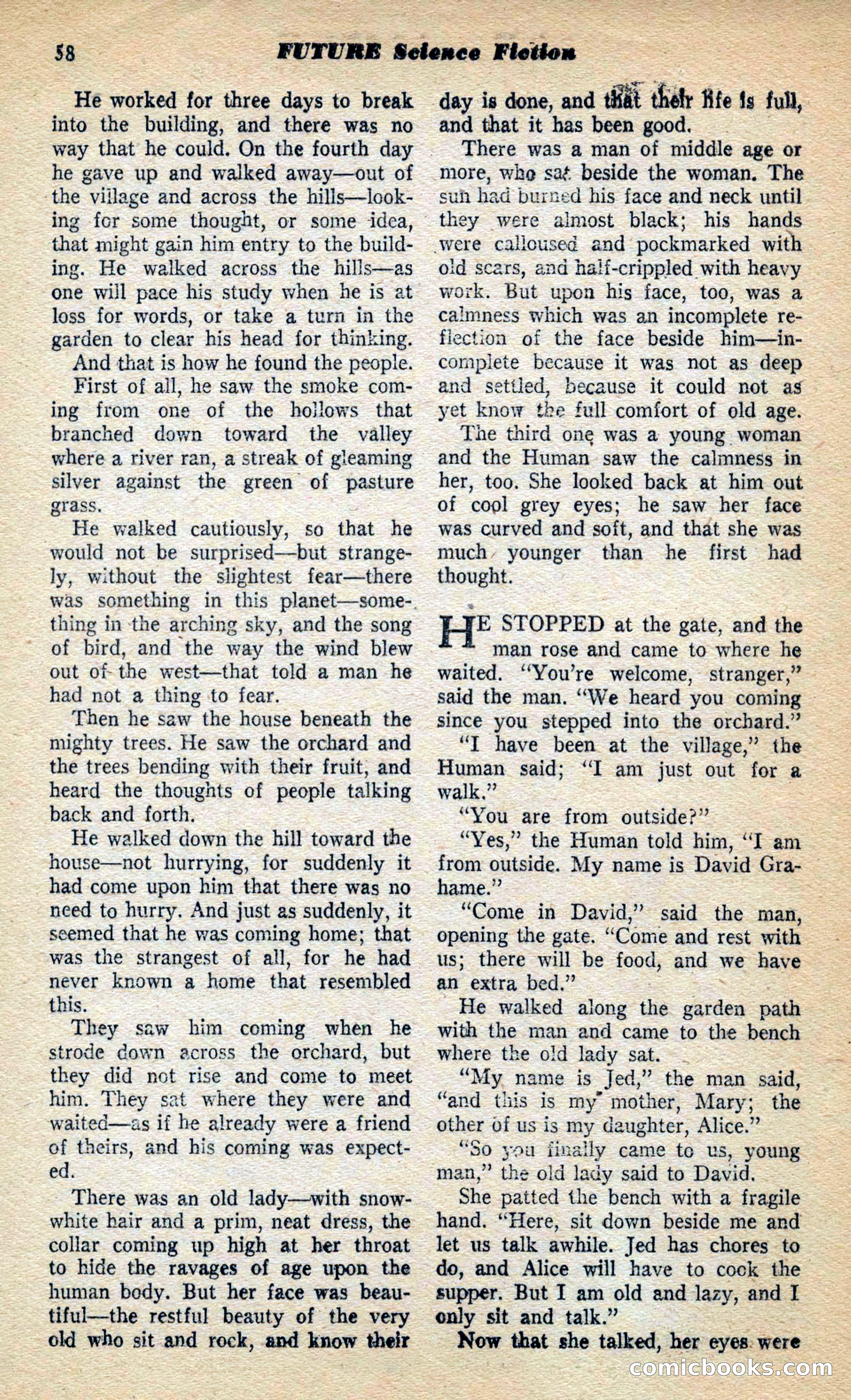 Future Science Fiction, March 1953 — page 58 of 100