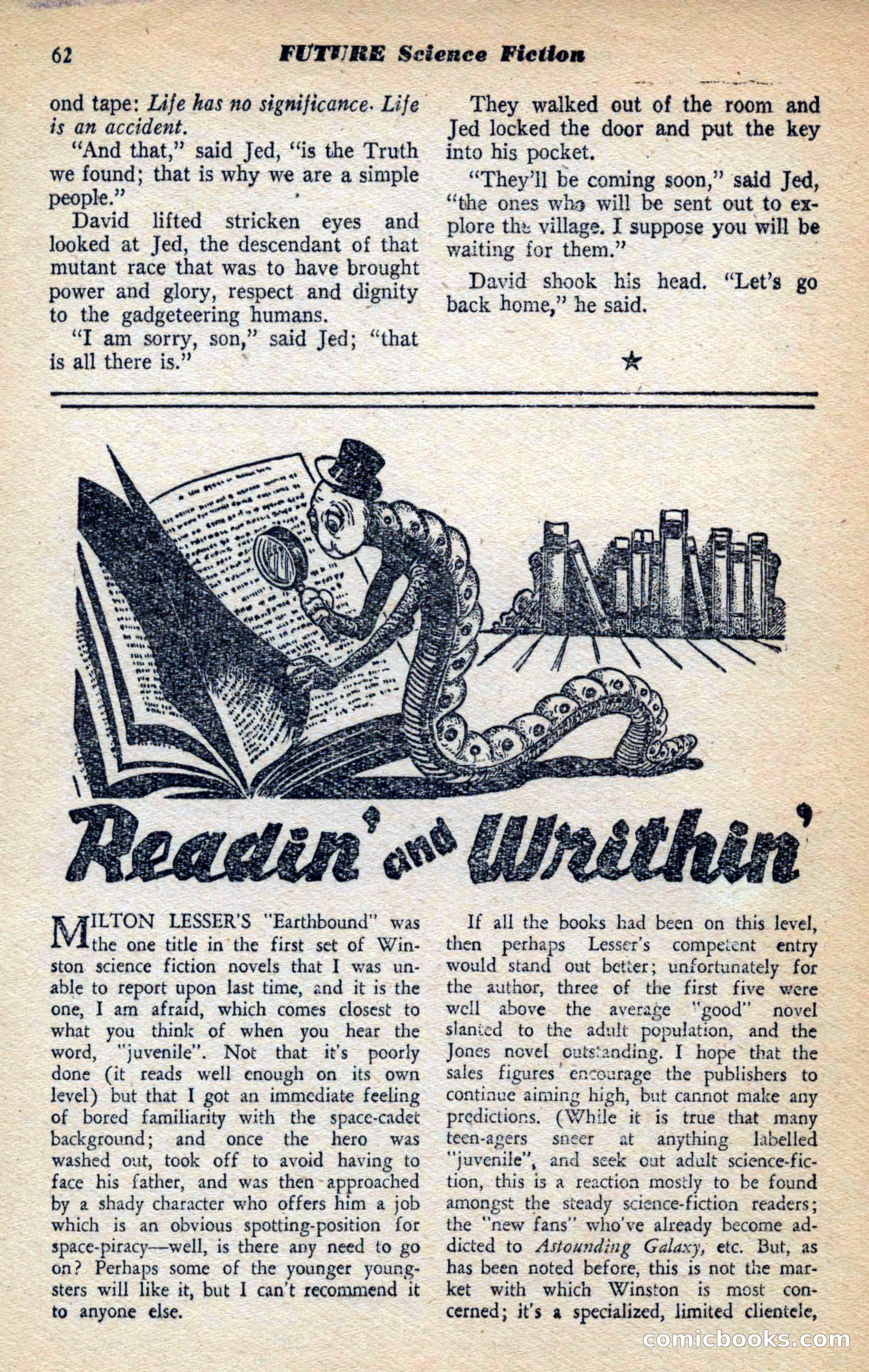 Future Science Fiction, March 1953 — page 62 of 100