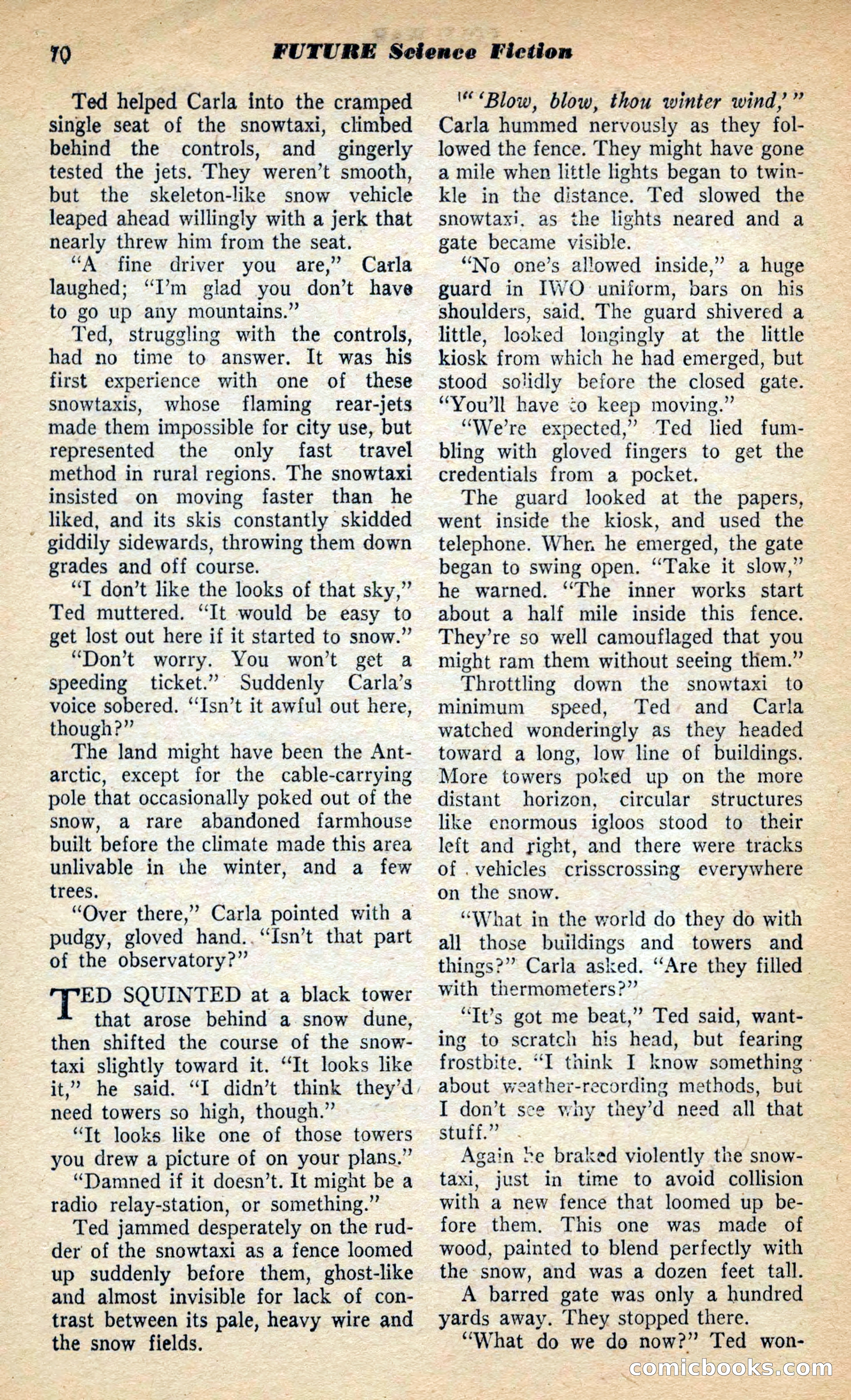 Future Science Fiction, March 1953 — page 70 of 100