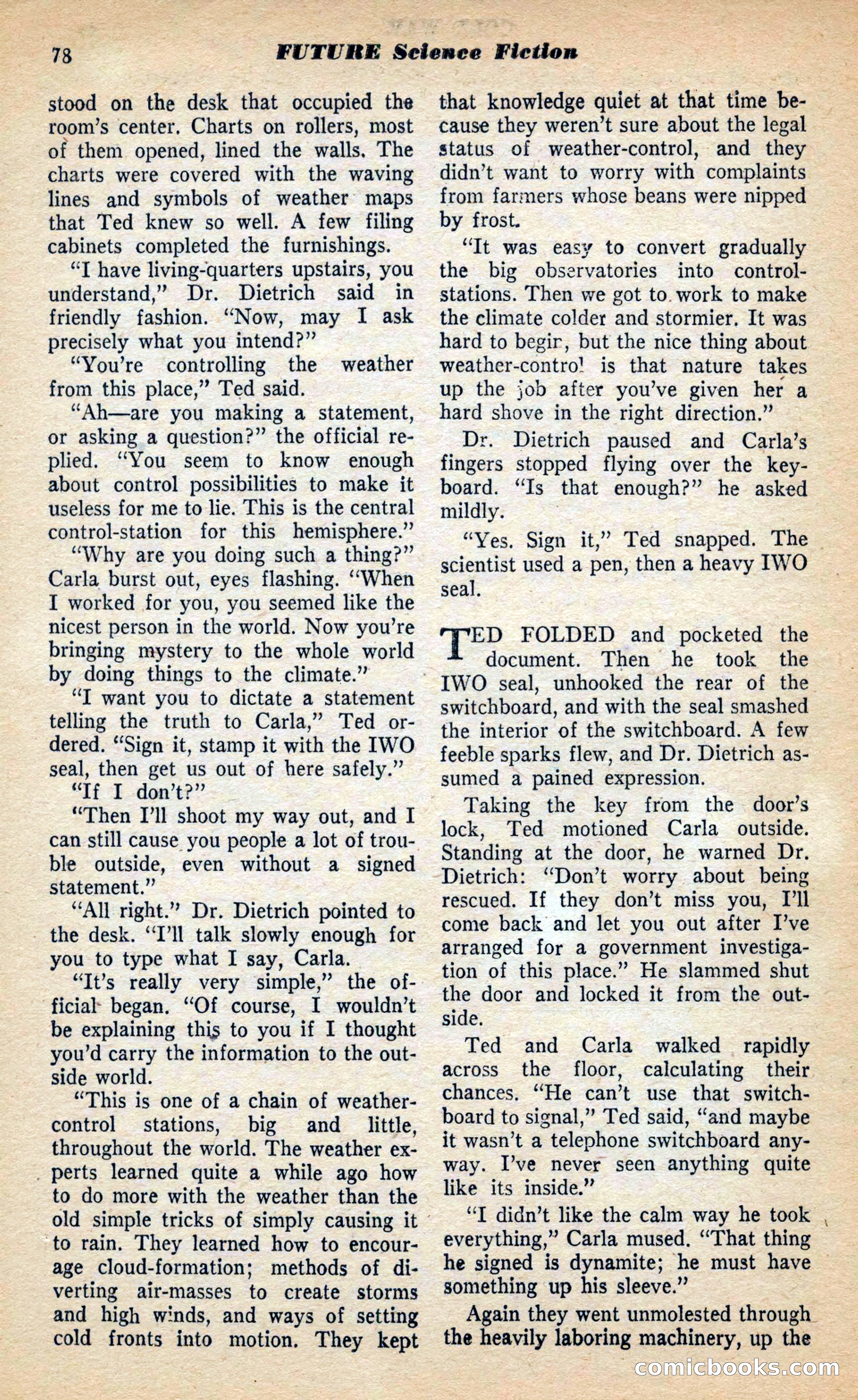 Future Science Fiction, March 1953 — page 78 of 100