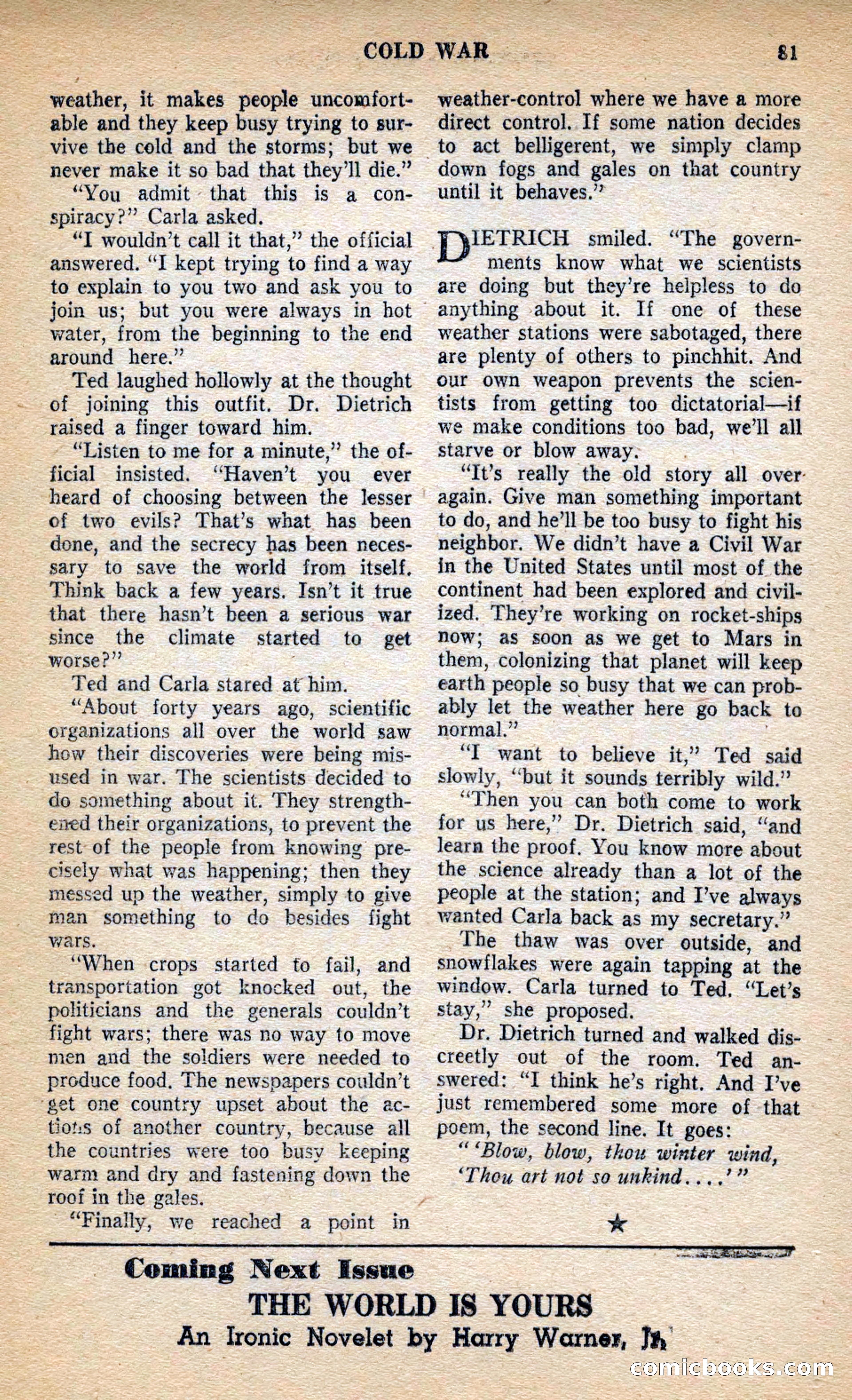 Future Science Fiction, March 1953 — page 81 of 100
