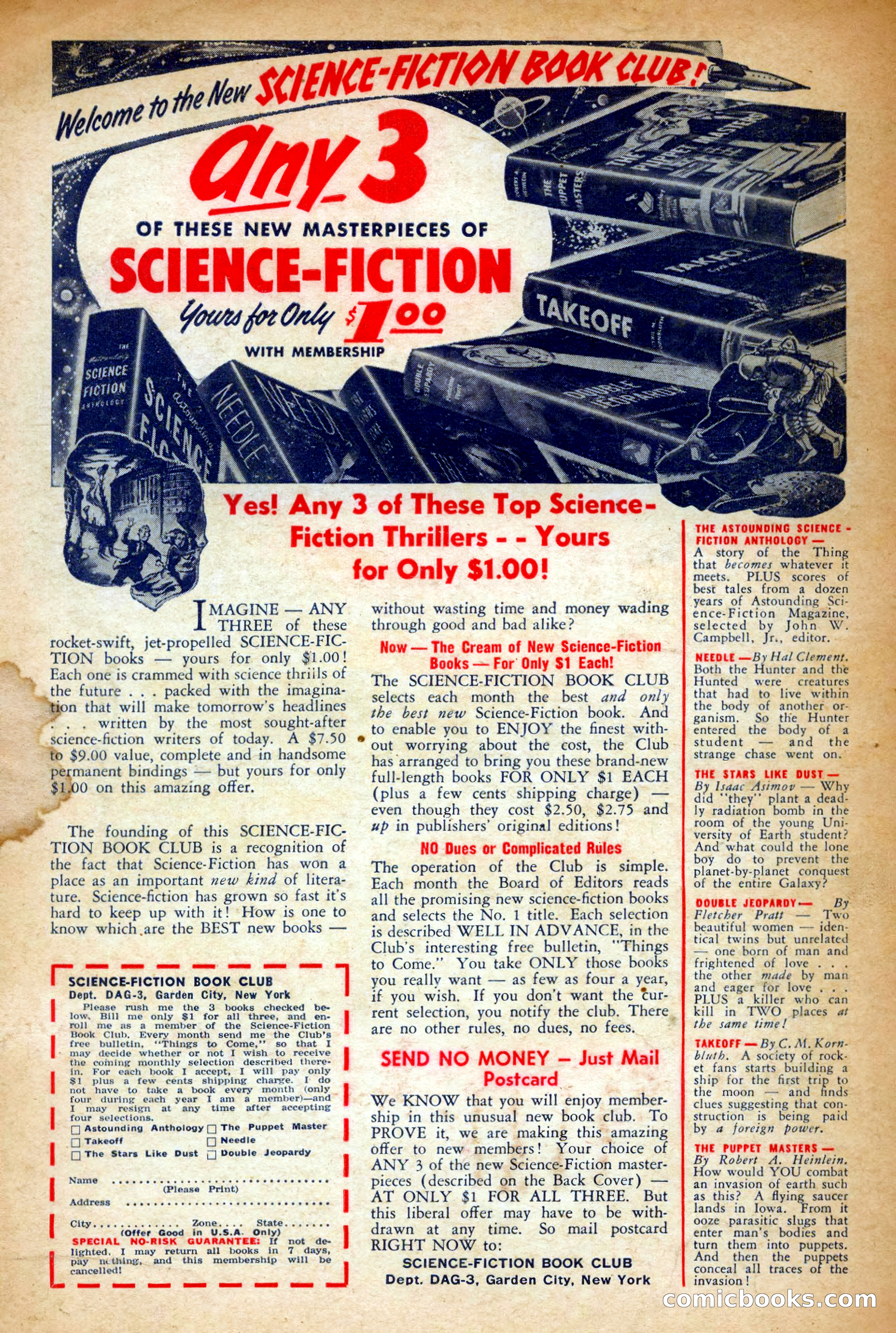 Future Science Fiction, March 1953 — page 100 of 100