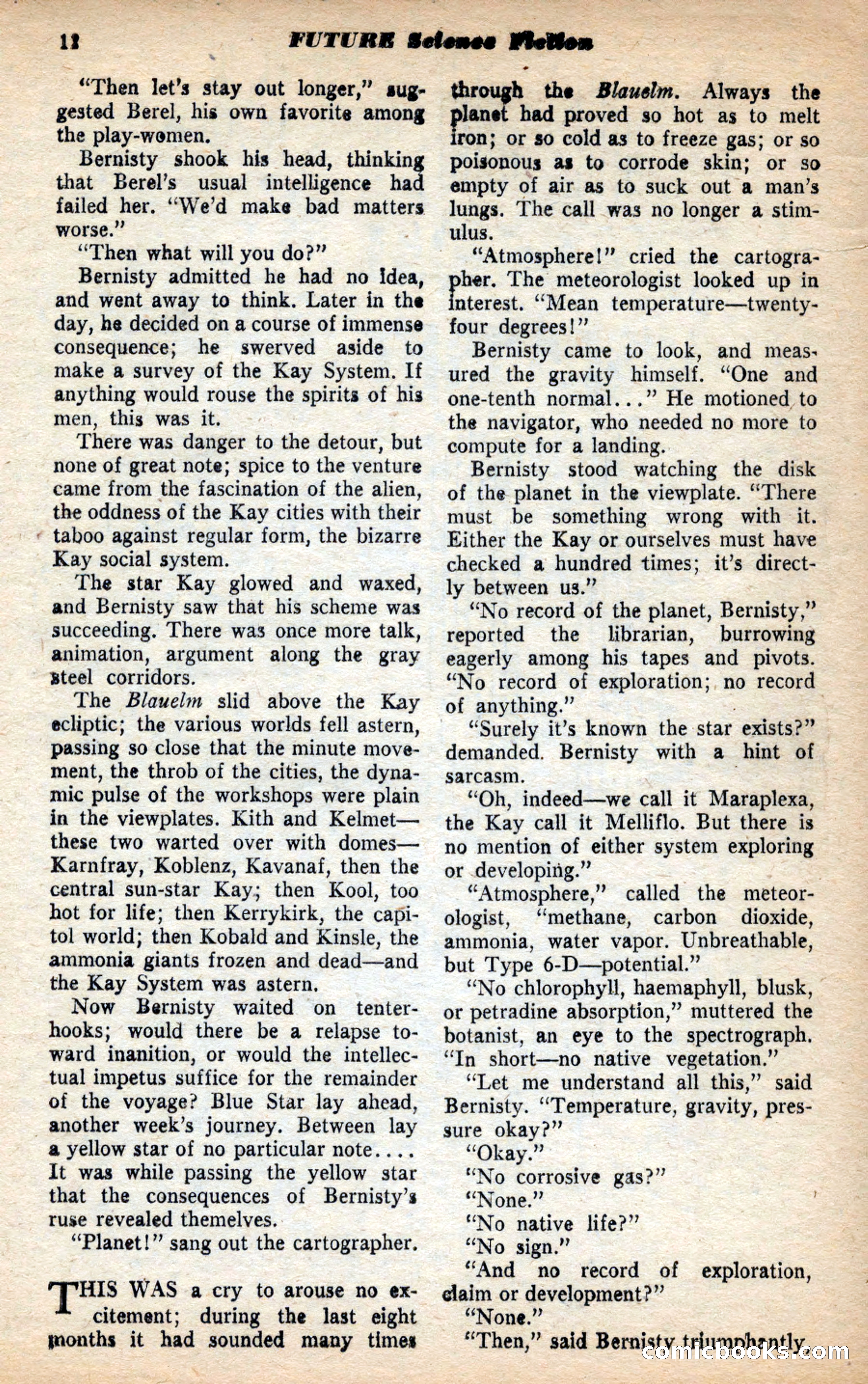 Future Science Fiction, May 1953 — page 12 of 100