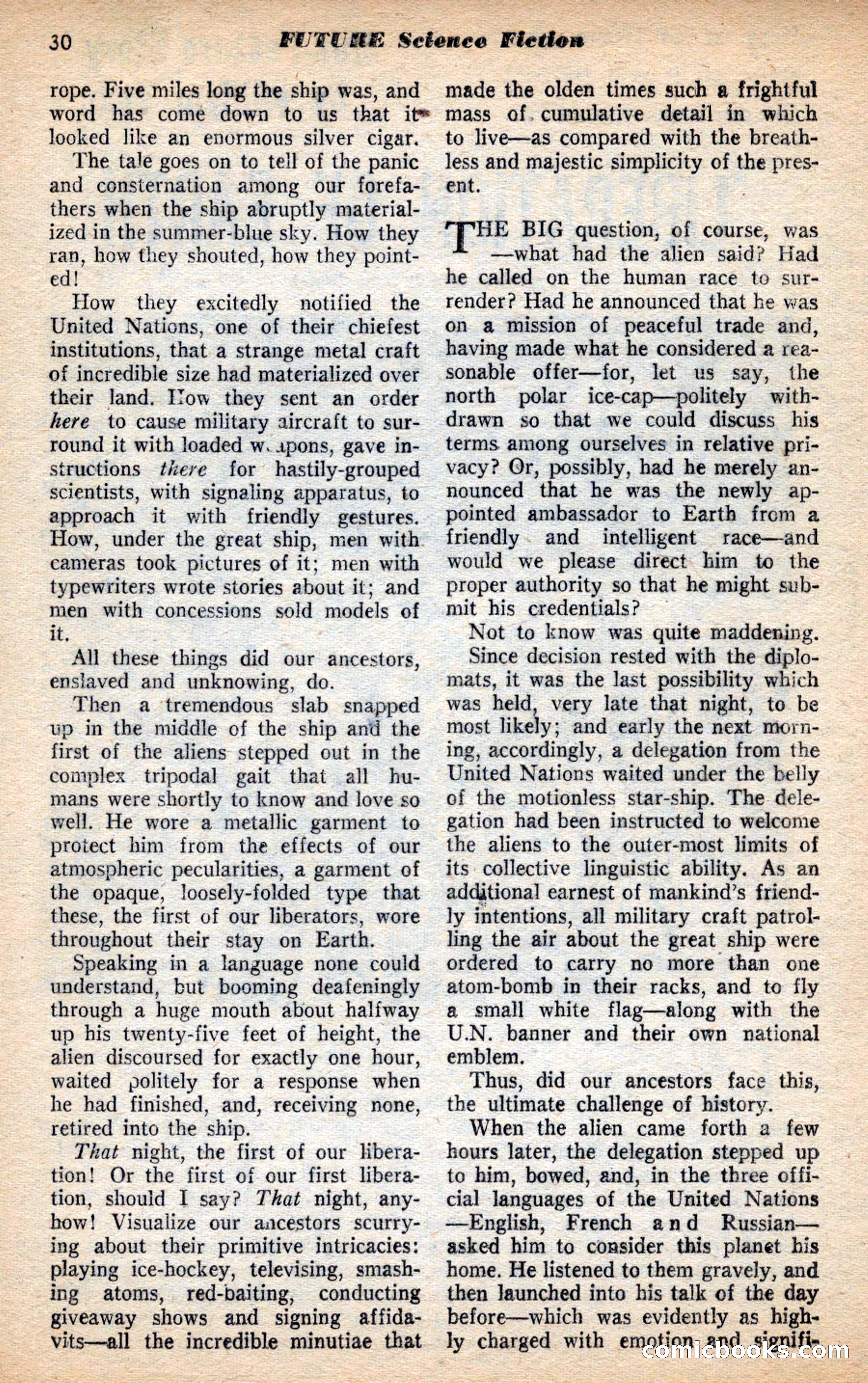 Future Science Fiction, May 1953 — page 30 of 100