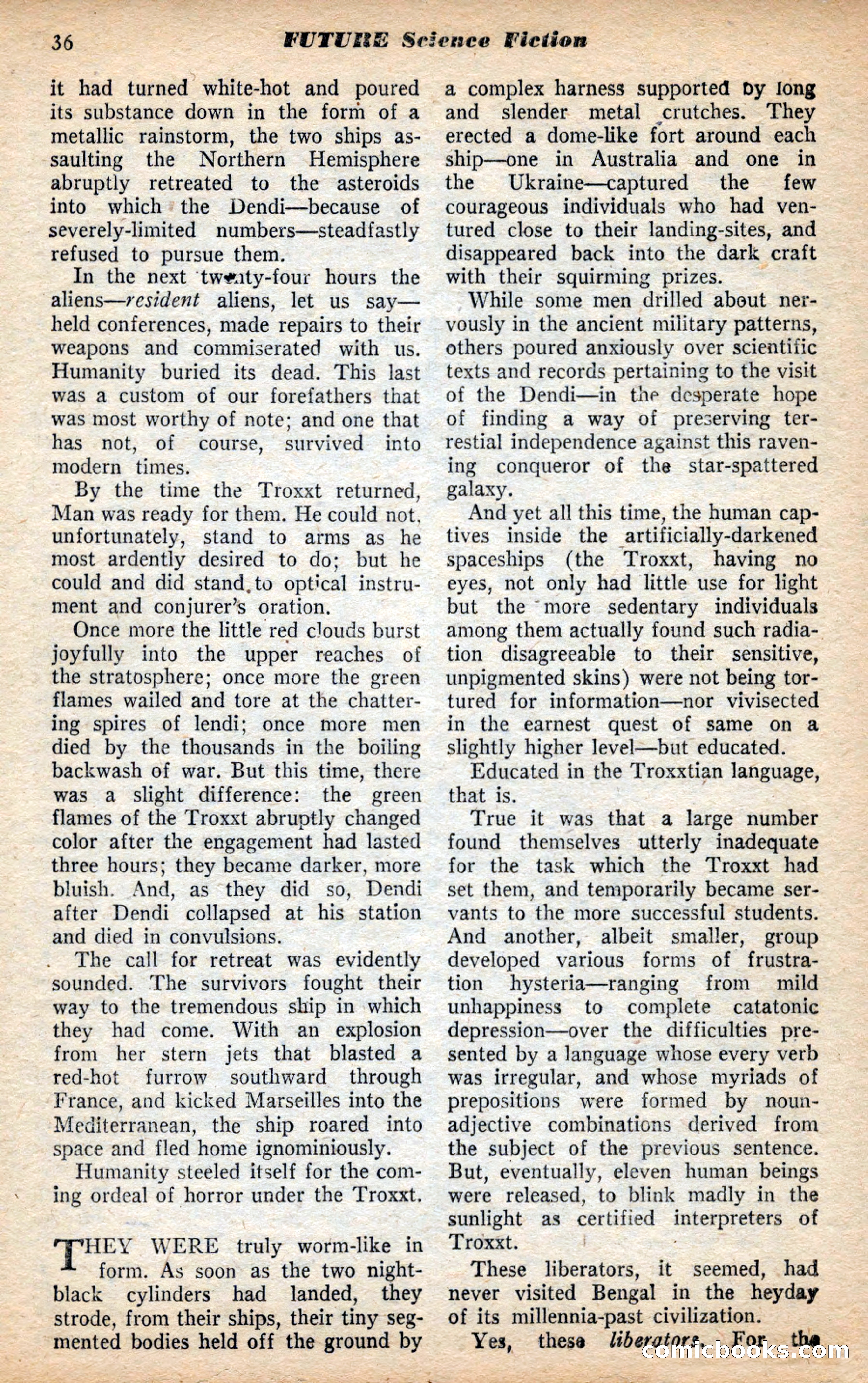 Future Science Fiction, May 1953 — page 36 of 100