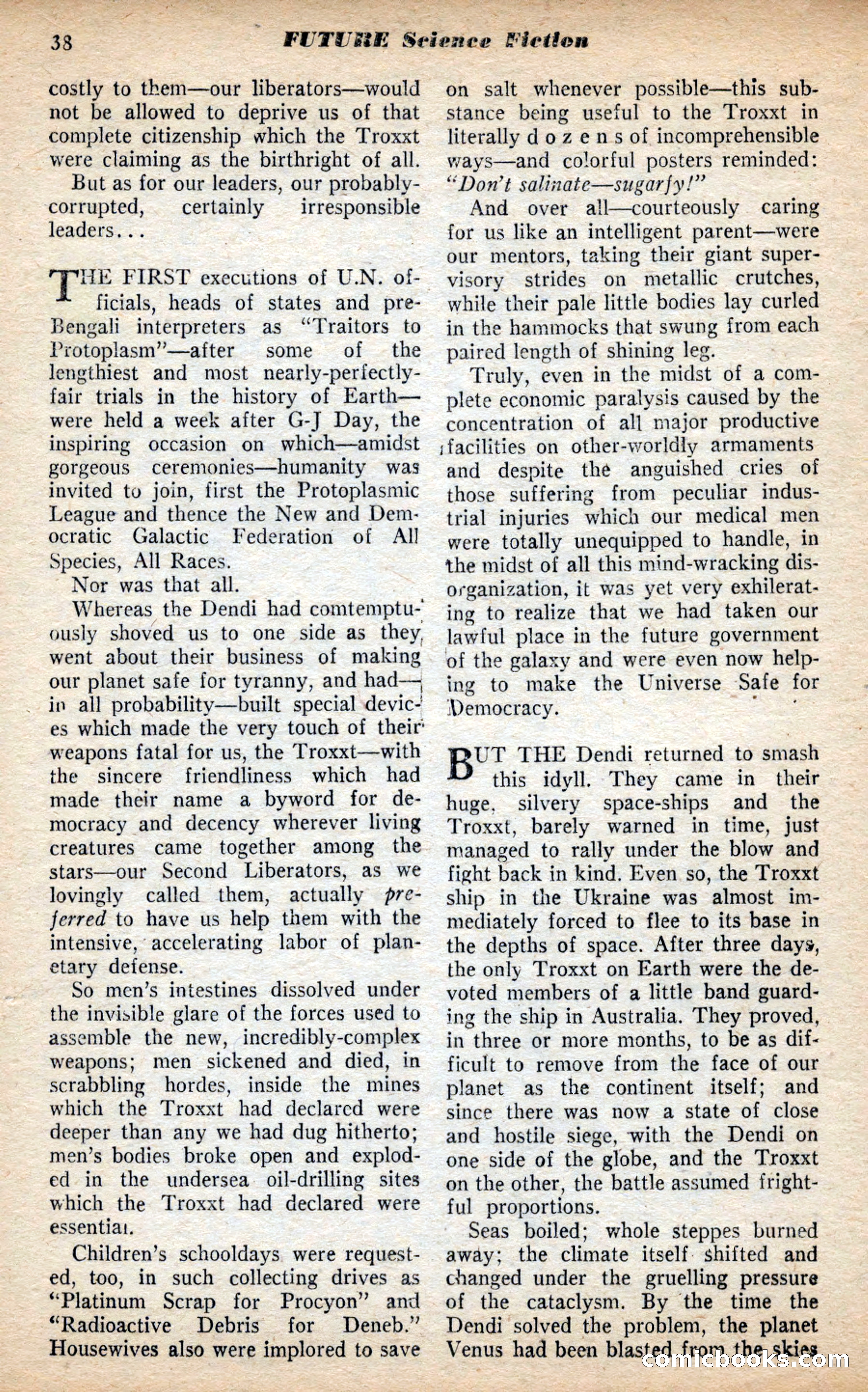 Future Science Fiction, May 1953 — page 38 of 100