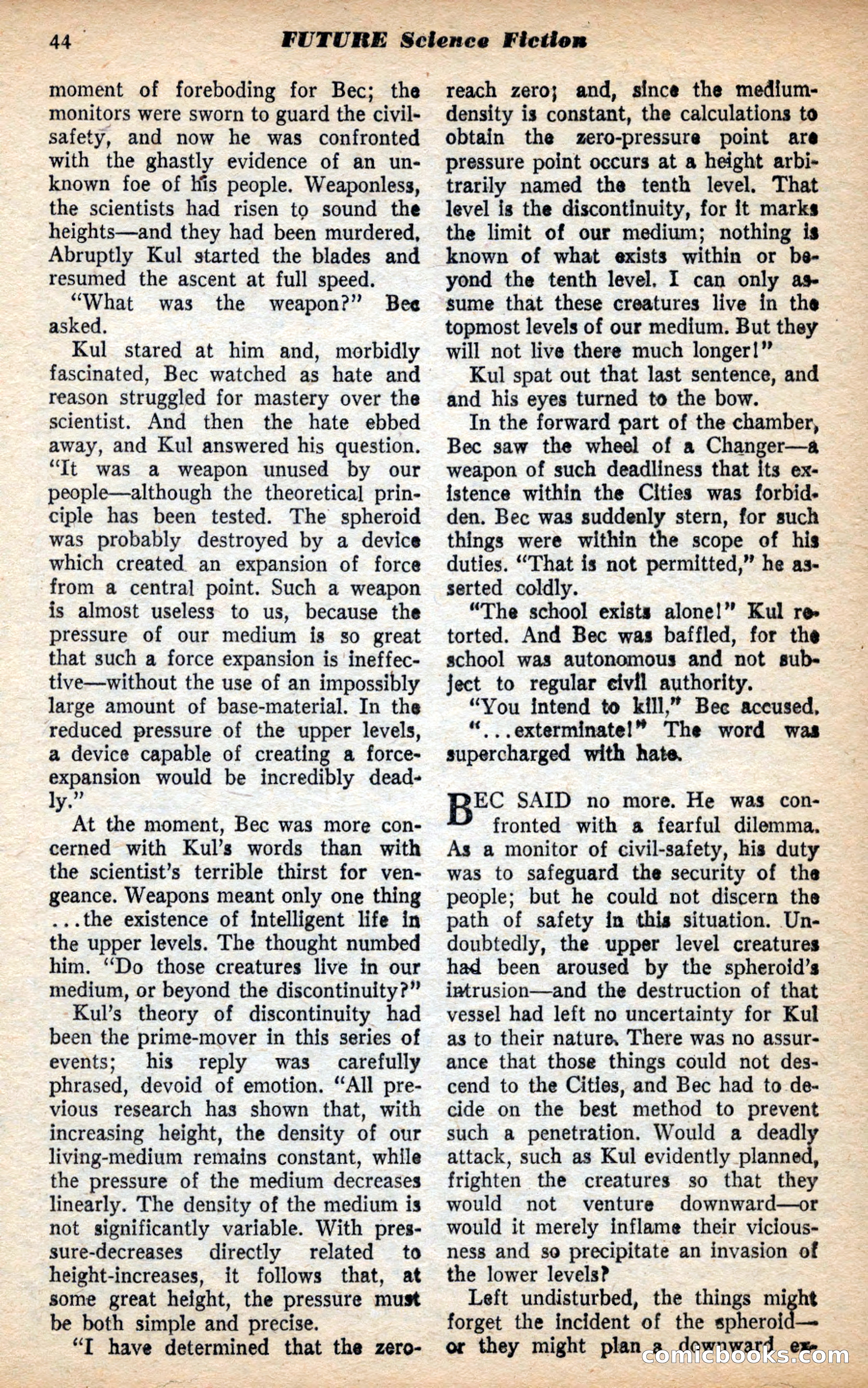 Future Science Fiction, May 1953 — page 44 of 100