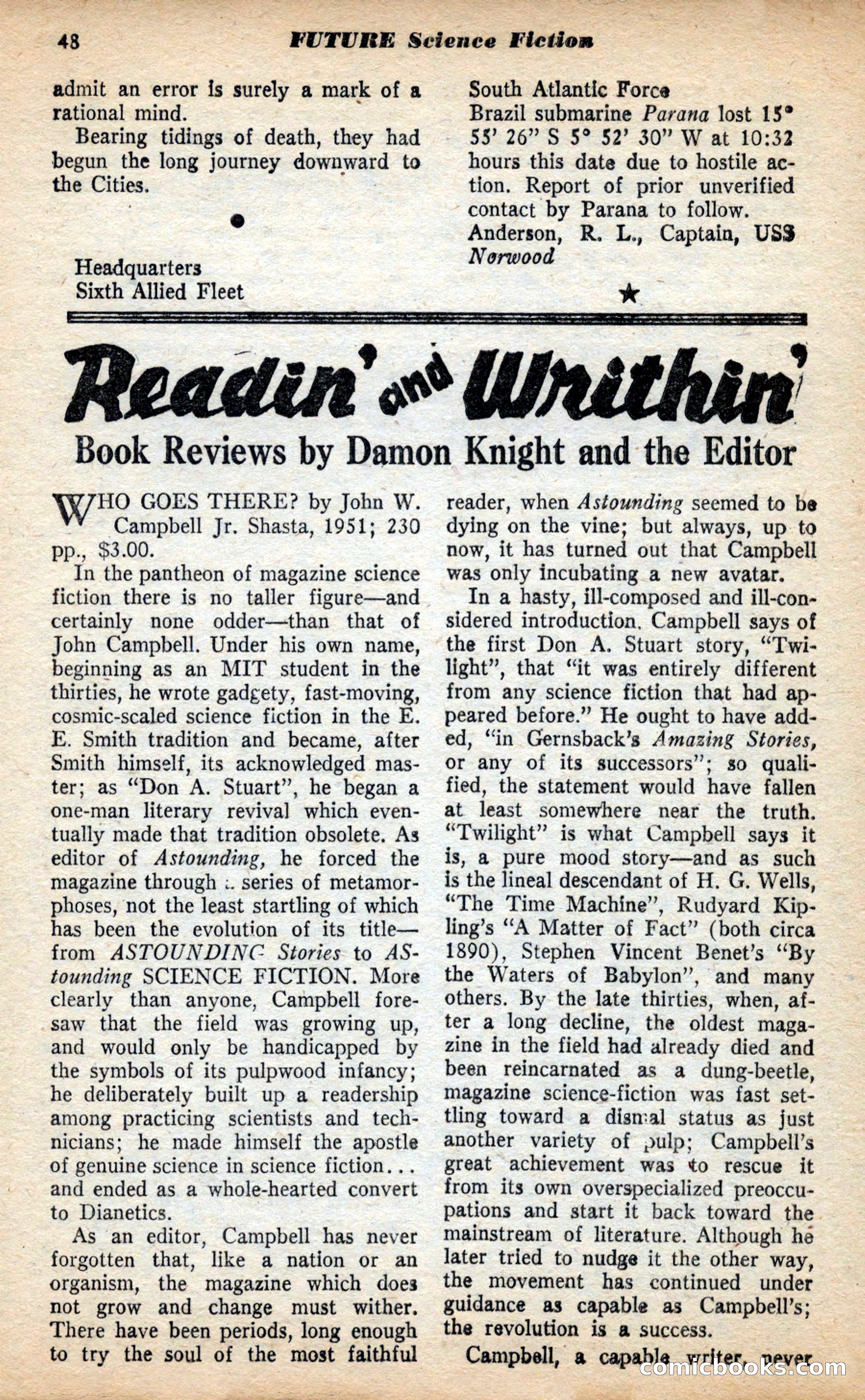 Future Science Fiction, May 1953 — page 48 of 100