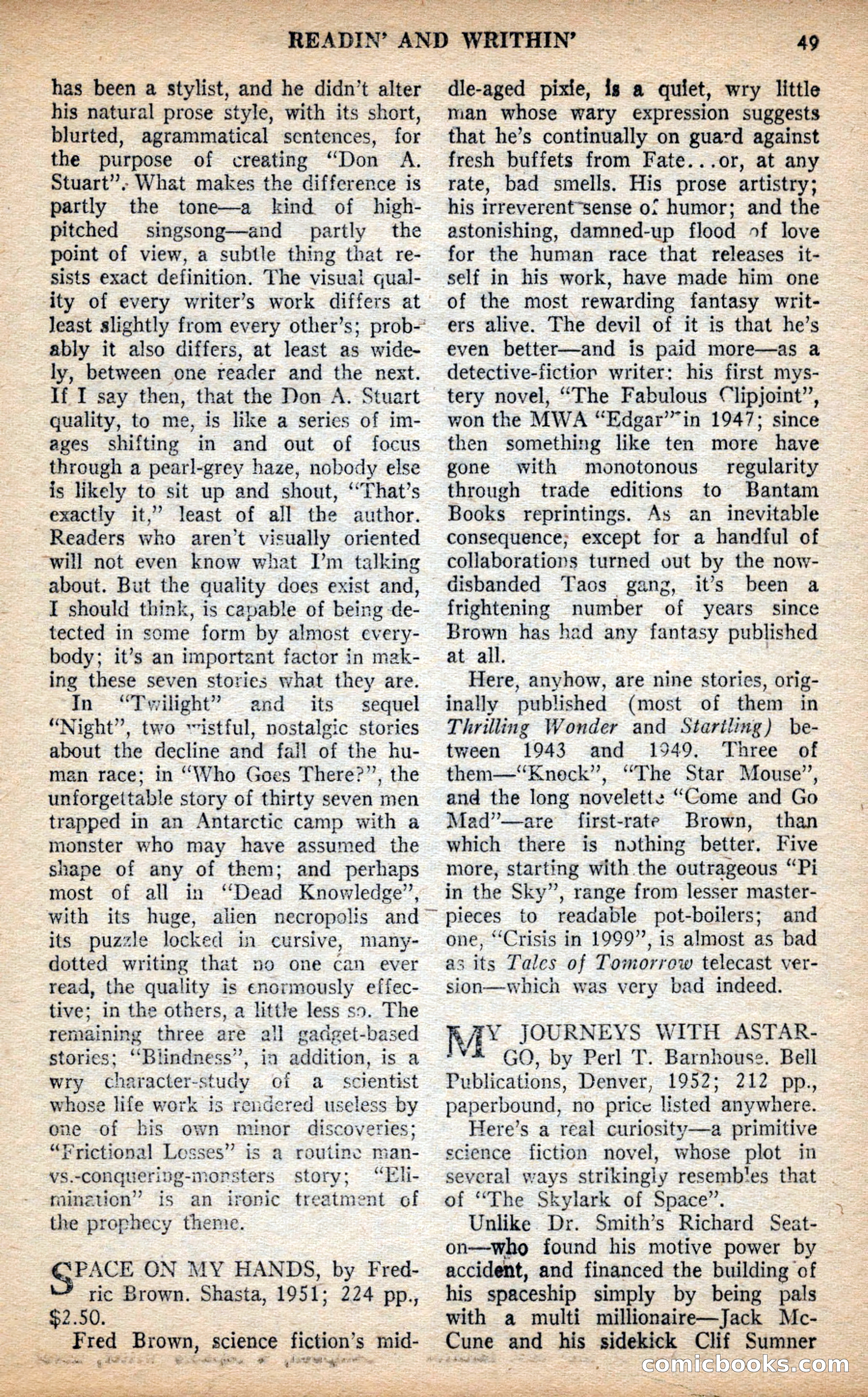 Future Science Fiction, May 1953 — page 49 of 100