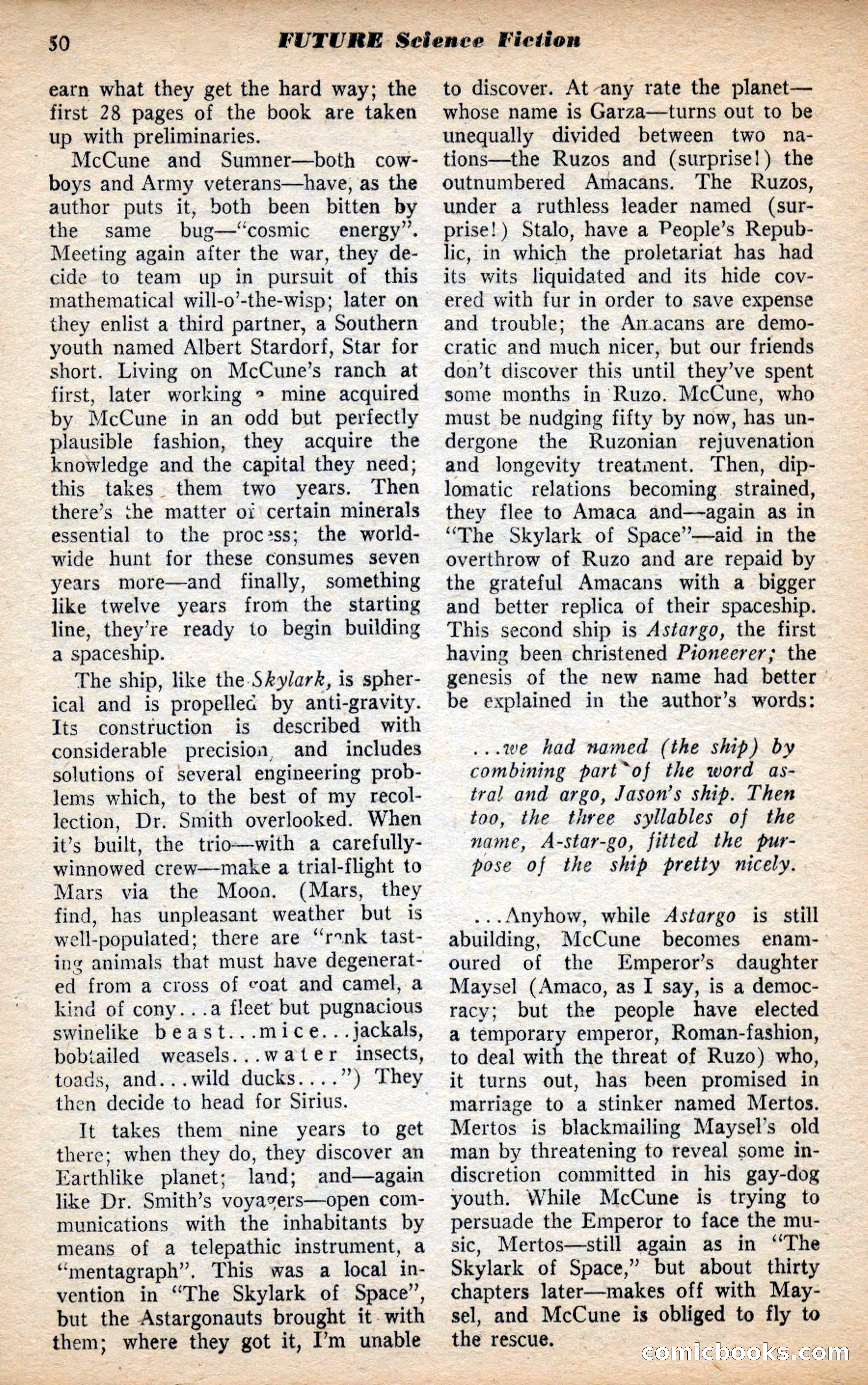 Future Science Fiction, May 1953 — page 50 of 100