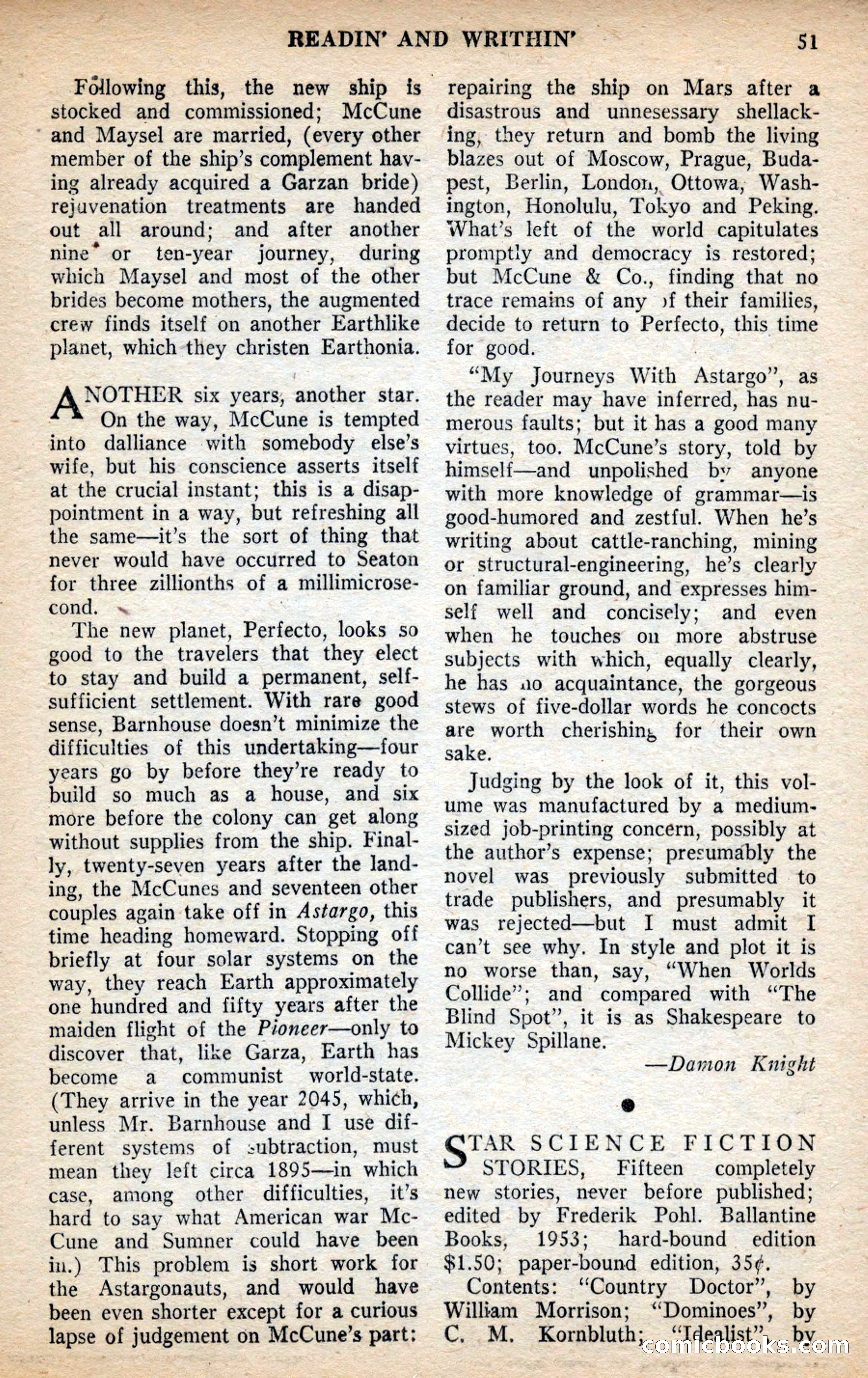 Future Science Fiction, May 1953 — page 51 of 100