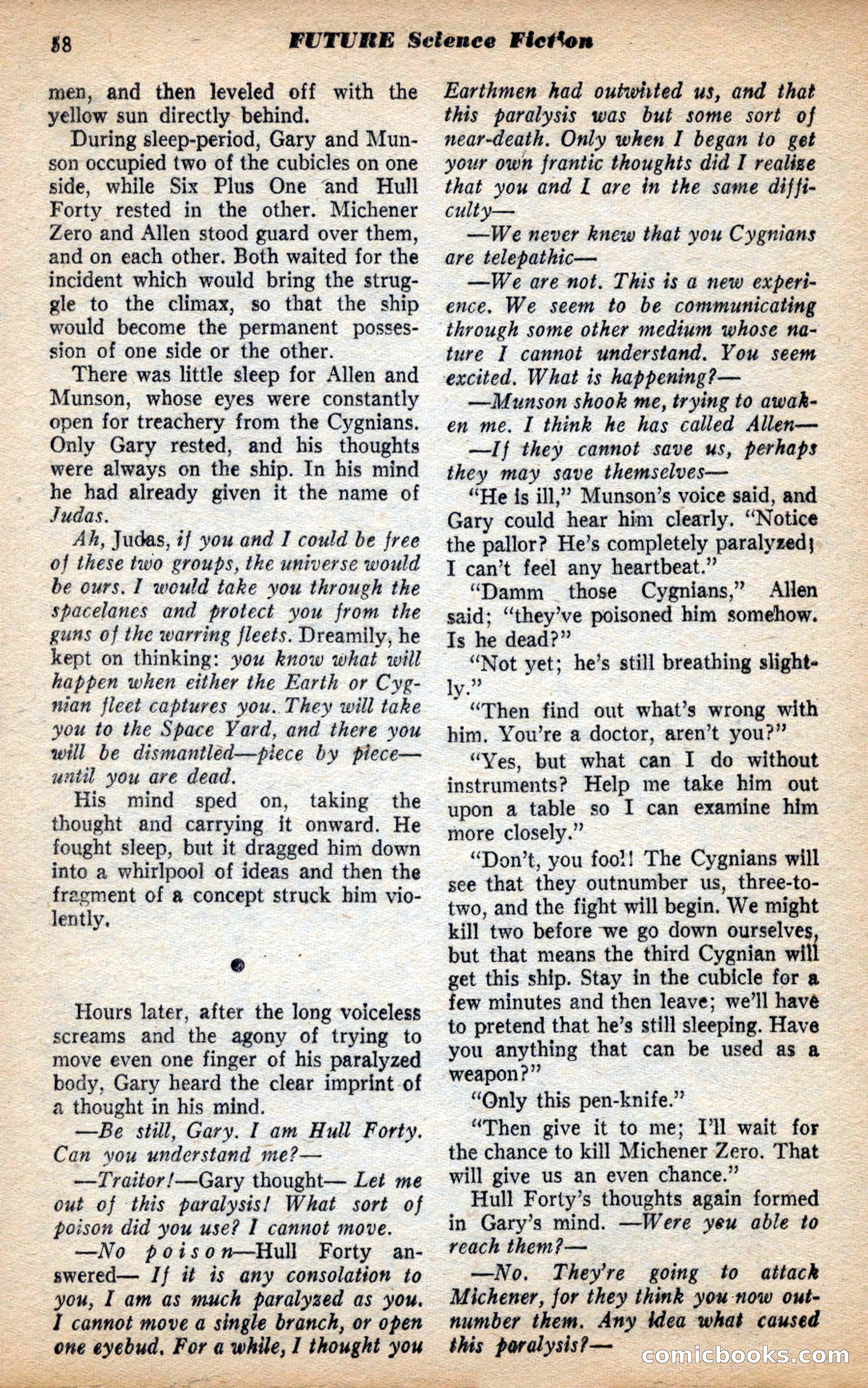 Future Science Fiction, May 1953 — page 58 of 100
