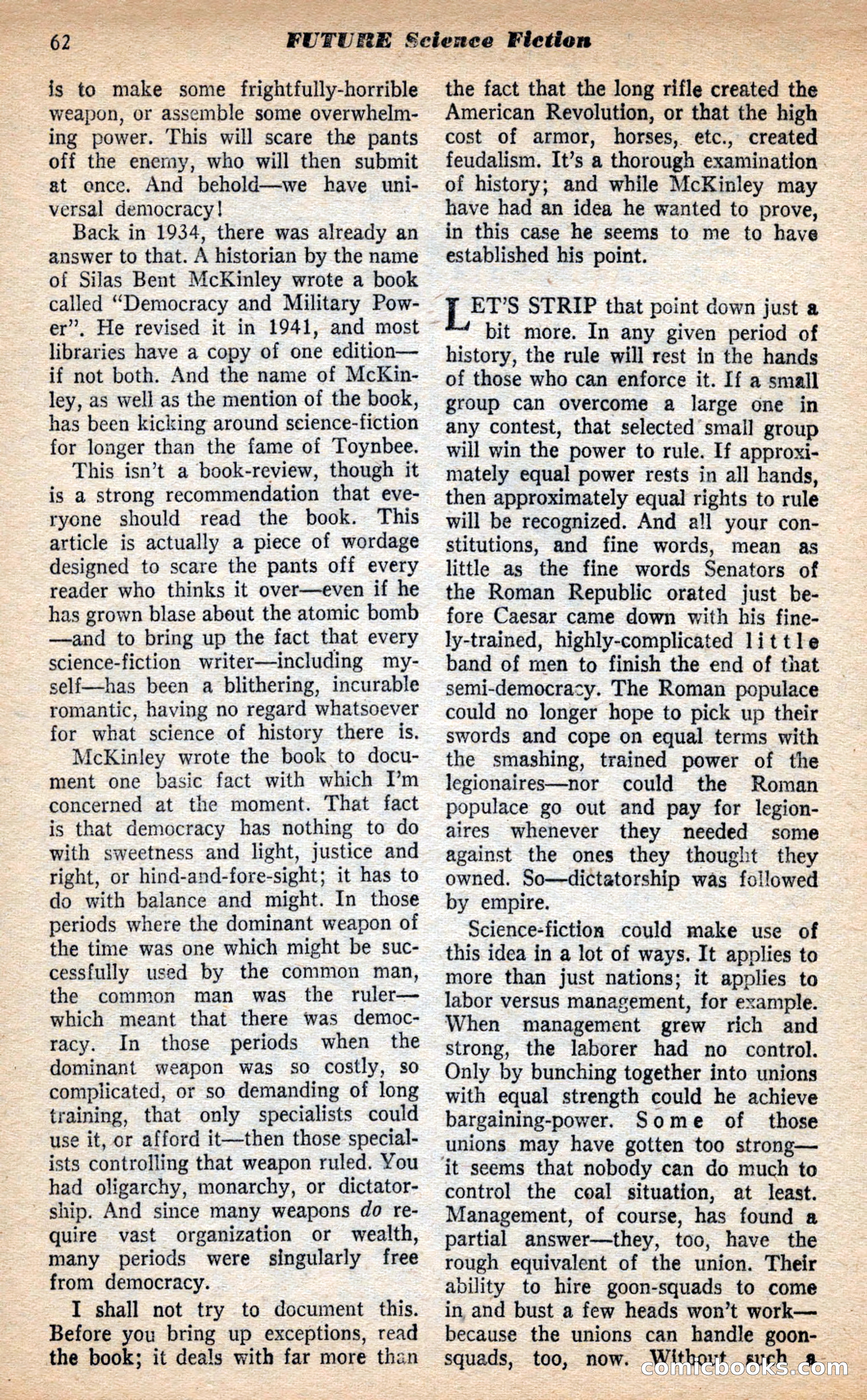 Future Science Fiction, May 1953 — page 62 of 100