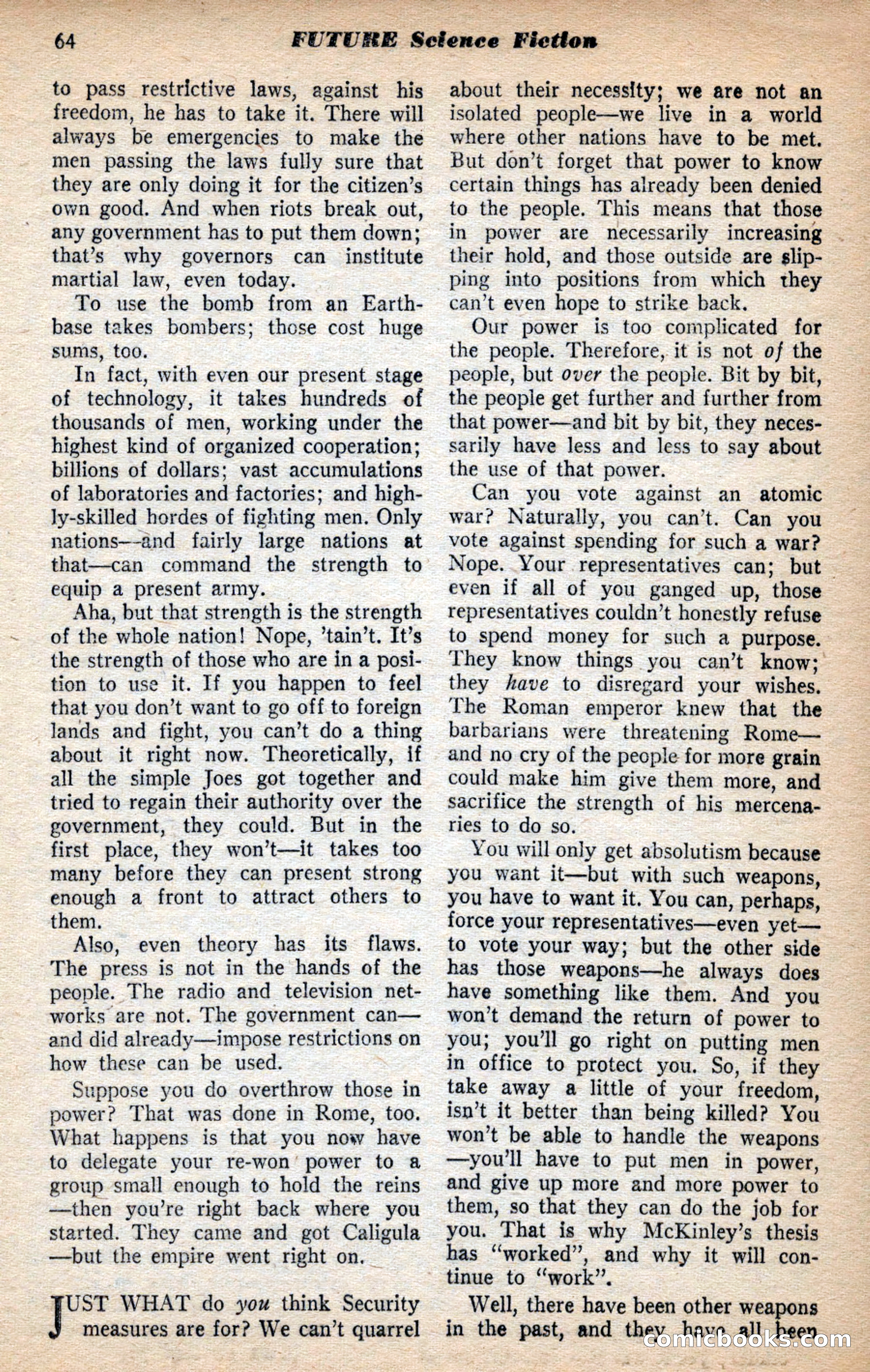 Future Science Fiction, May 1953 — page 64 of 100