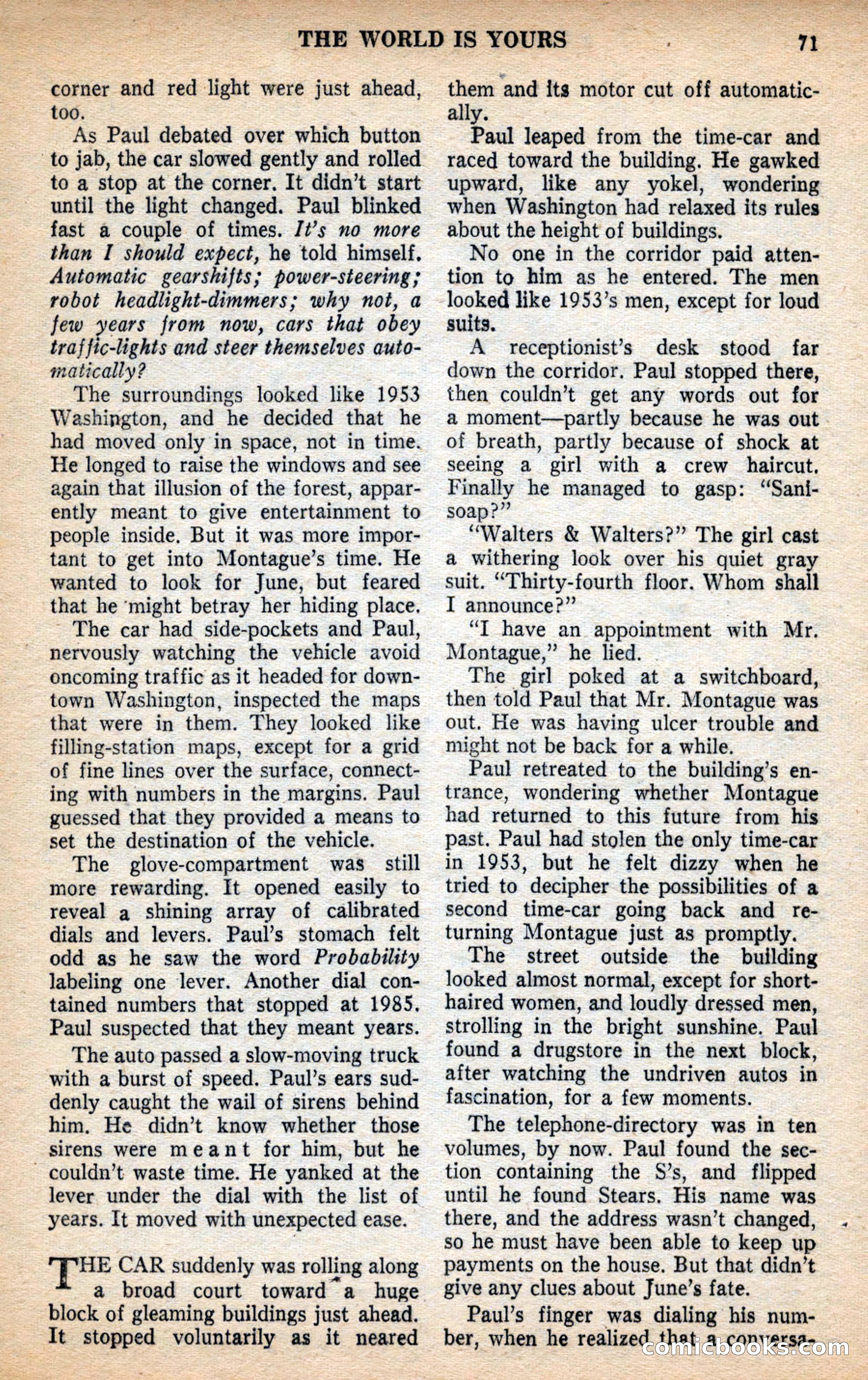 Future Science Fiction, May 1953 — page 71 of 100