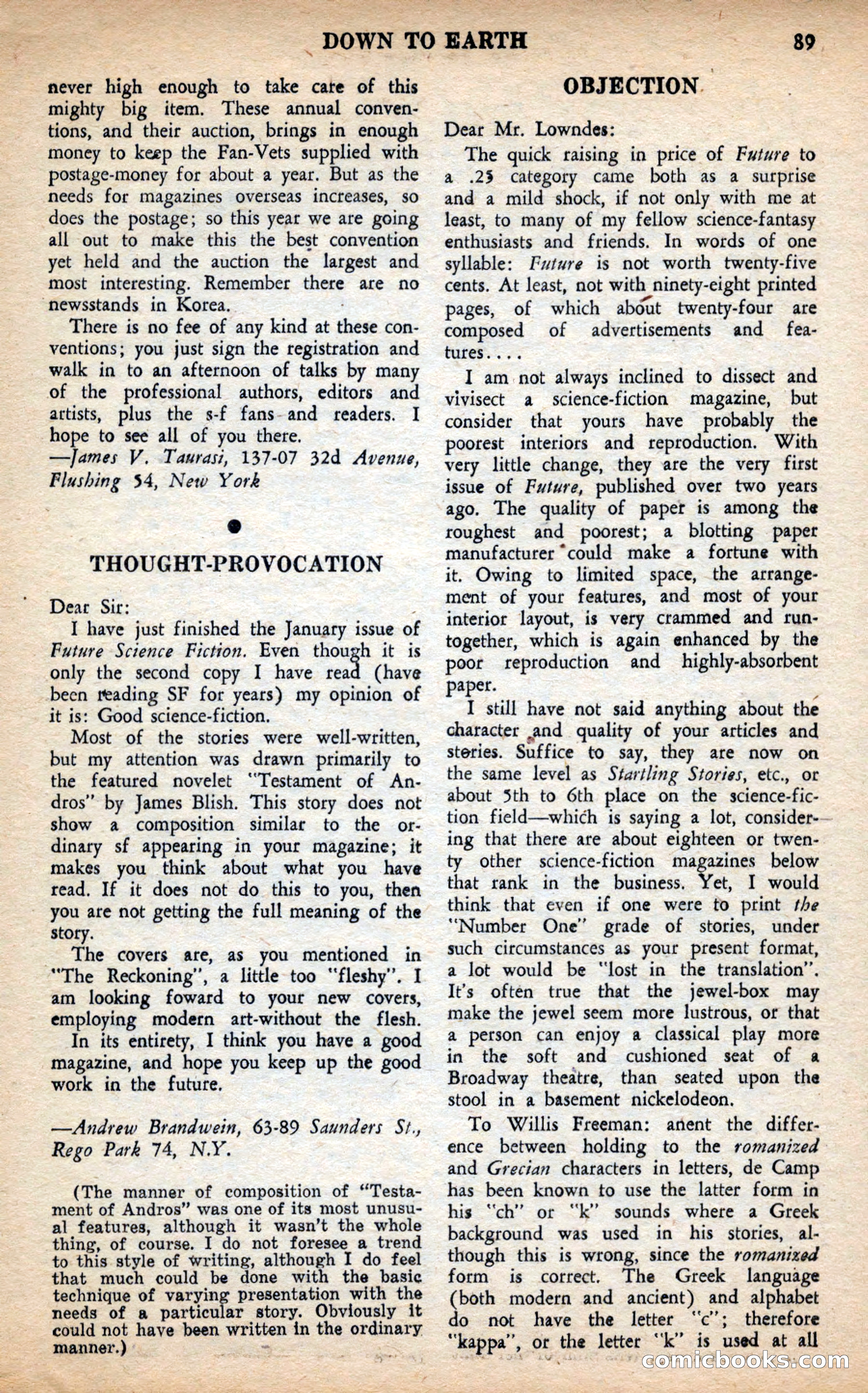 Future Science Fiction, May 1953 — page 89 of 100
