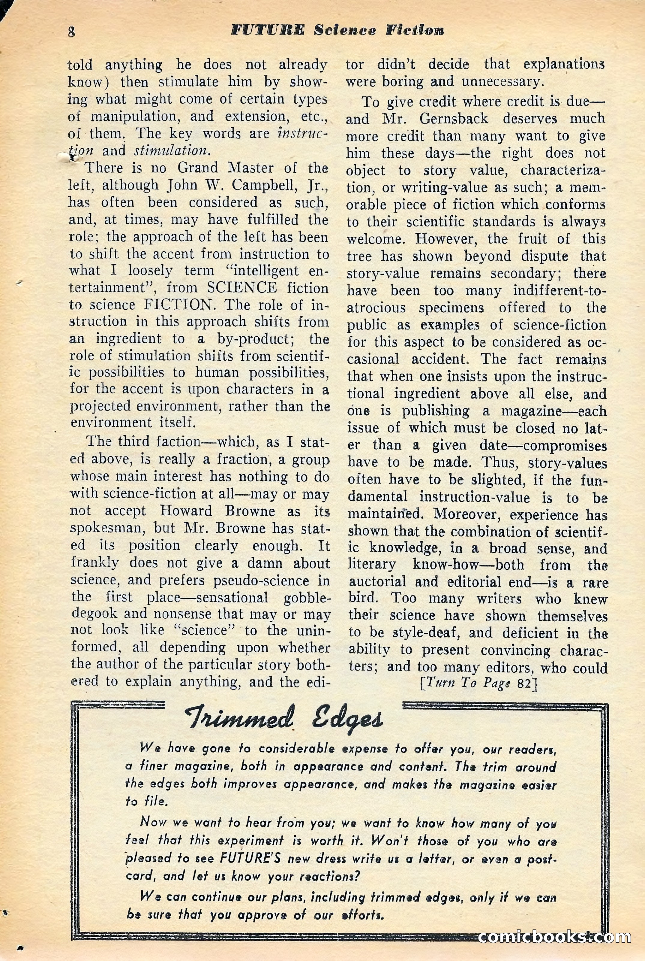 Future Science Fiction, July 1953 — page 9 of 101