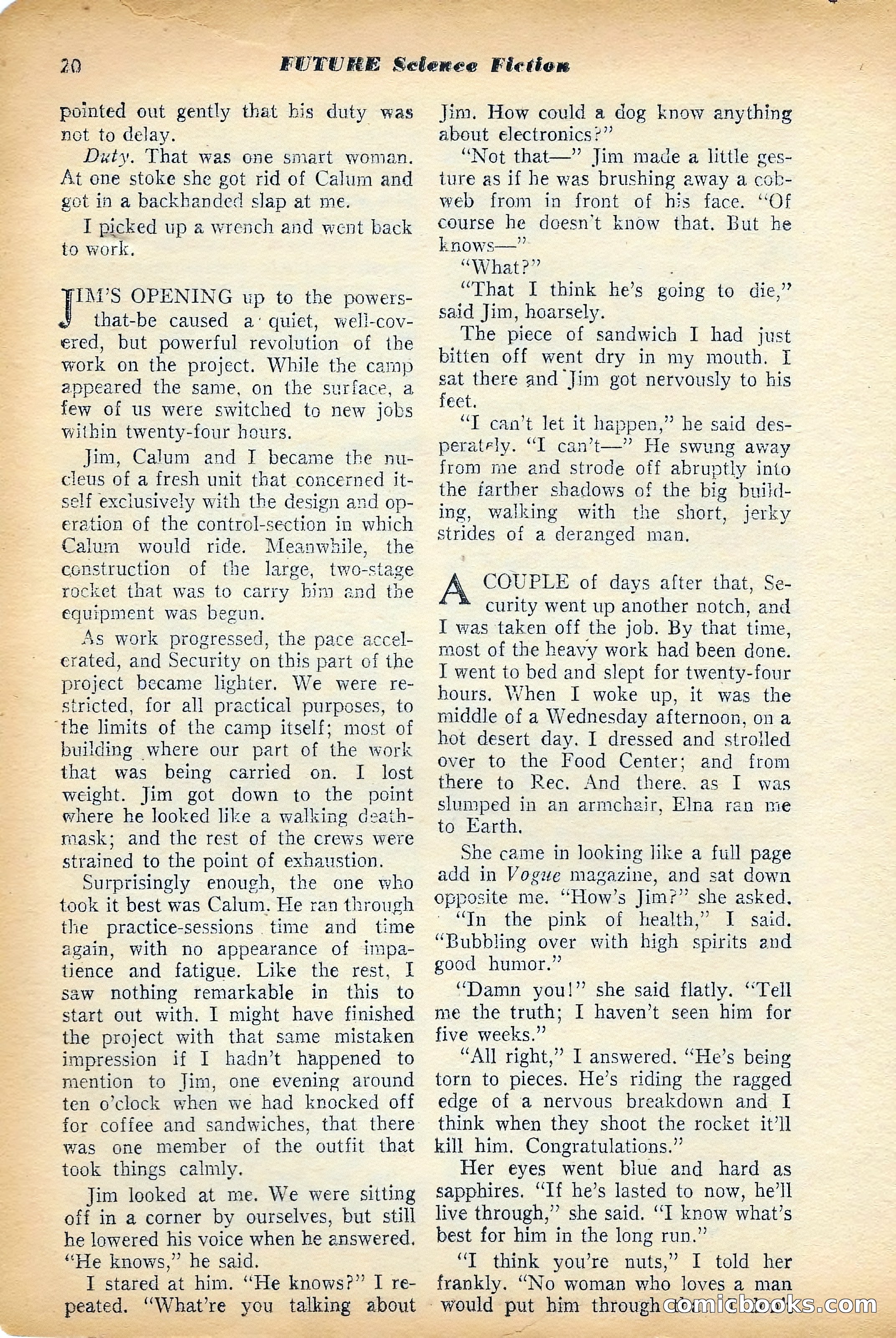 Future Science Fiction, July 1953 — page 21 of 101