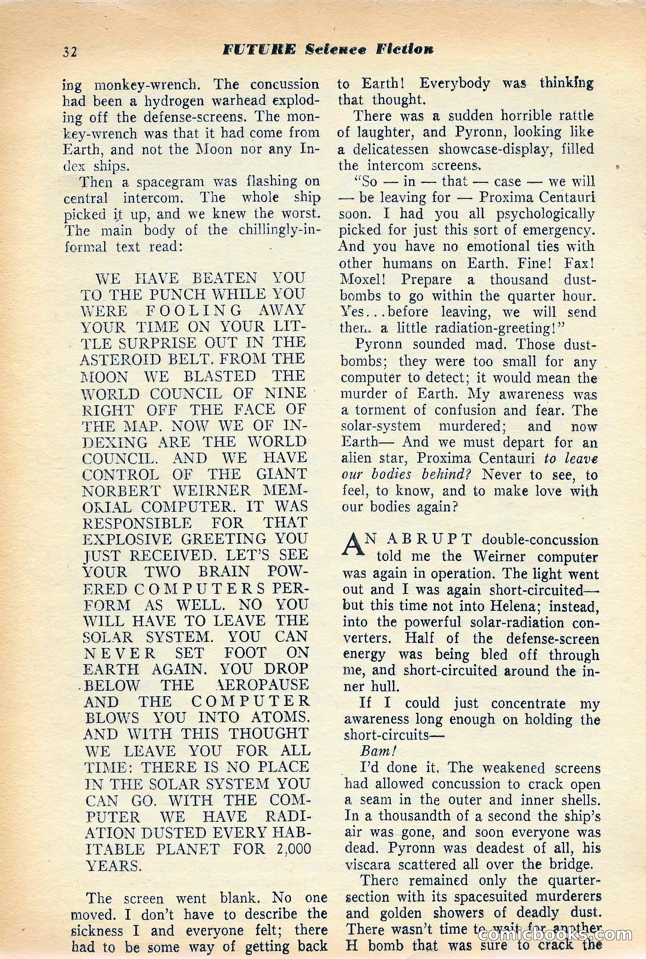 Future Science Fiction, July 1953 — page 33 of 101
