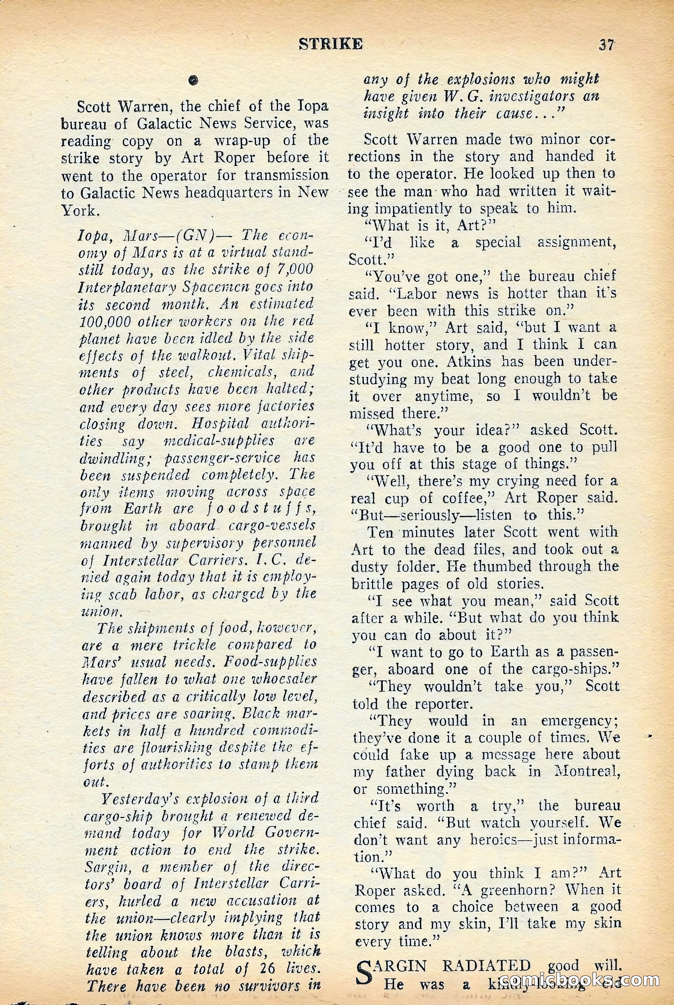 Future Science Fiction, July 1953 — page 38 of 101