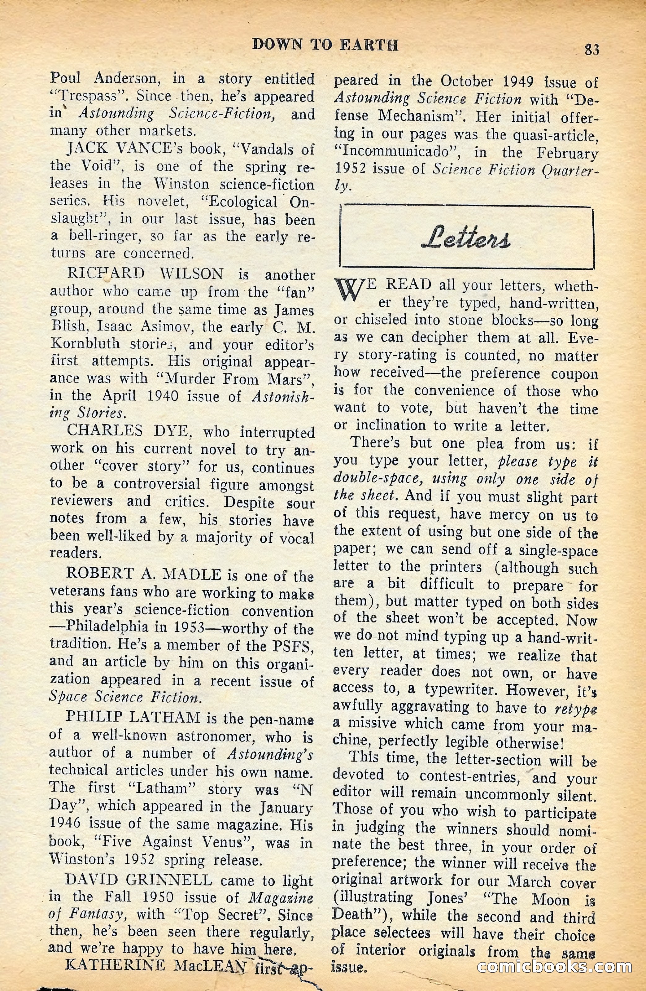 Future Science Fiction, July 1953 — page 84 of 101