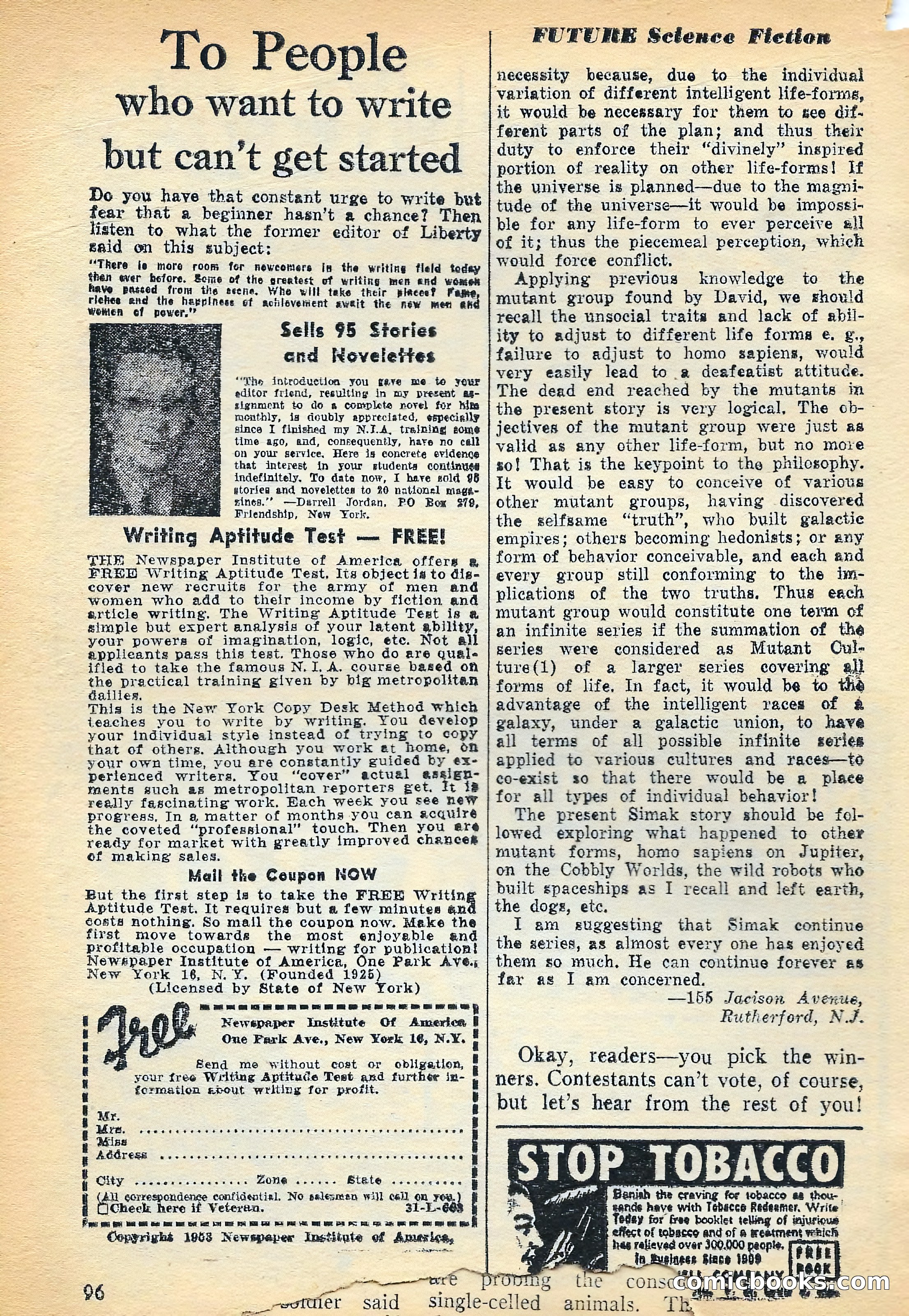 Future Science Fiction, July 1953 — page 97 of 101