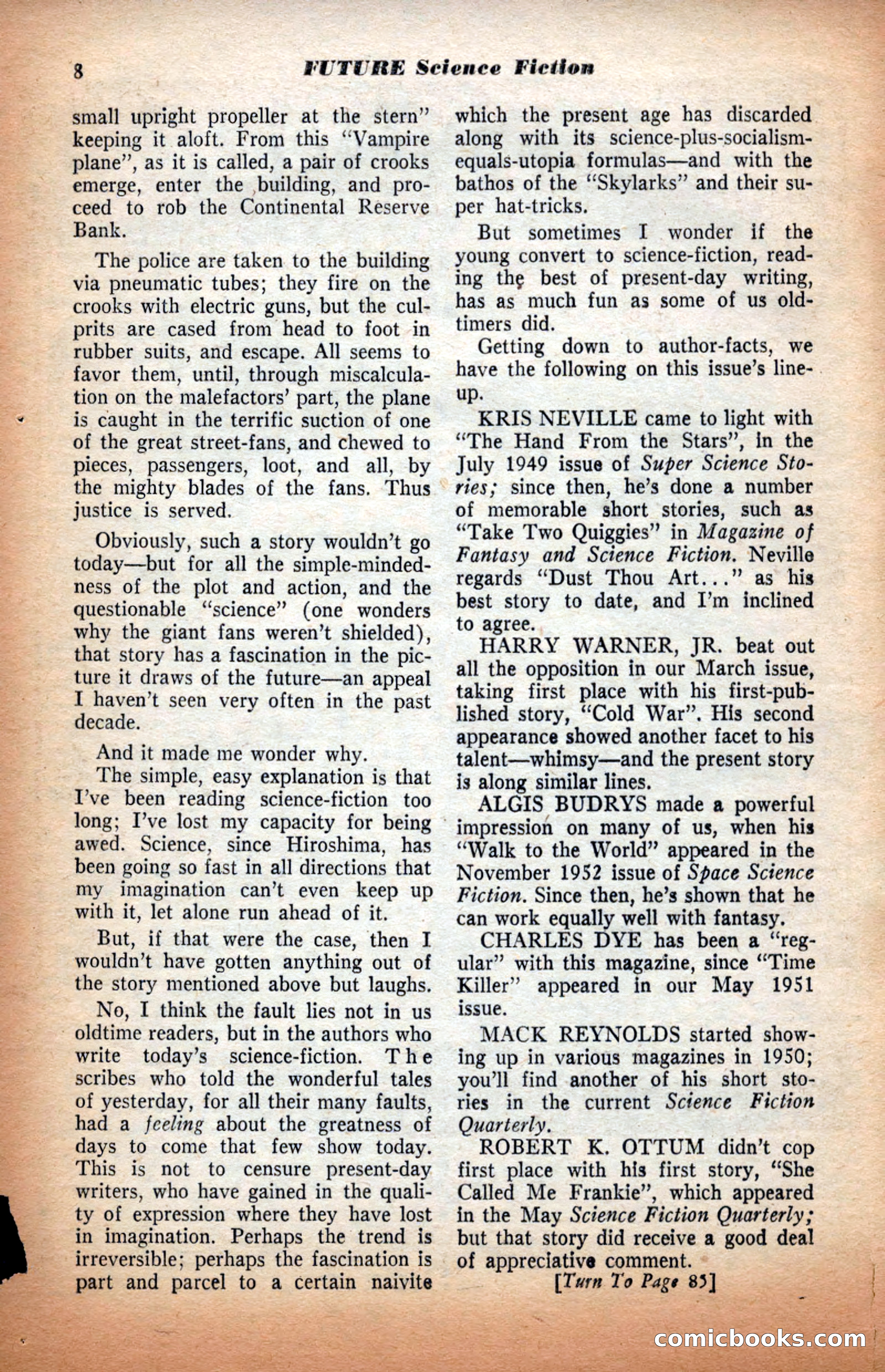 Future Science Fiction, September 1953 — page 8 of 100