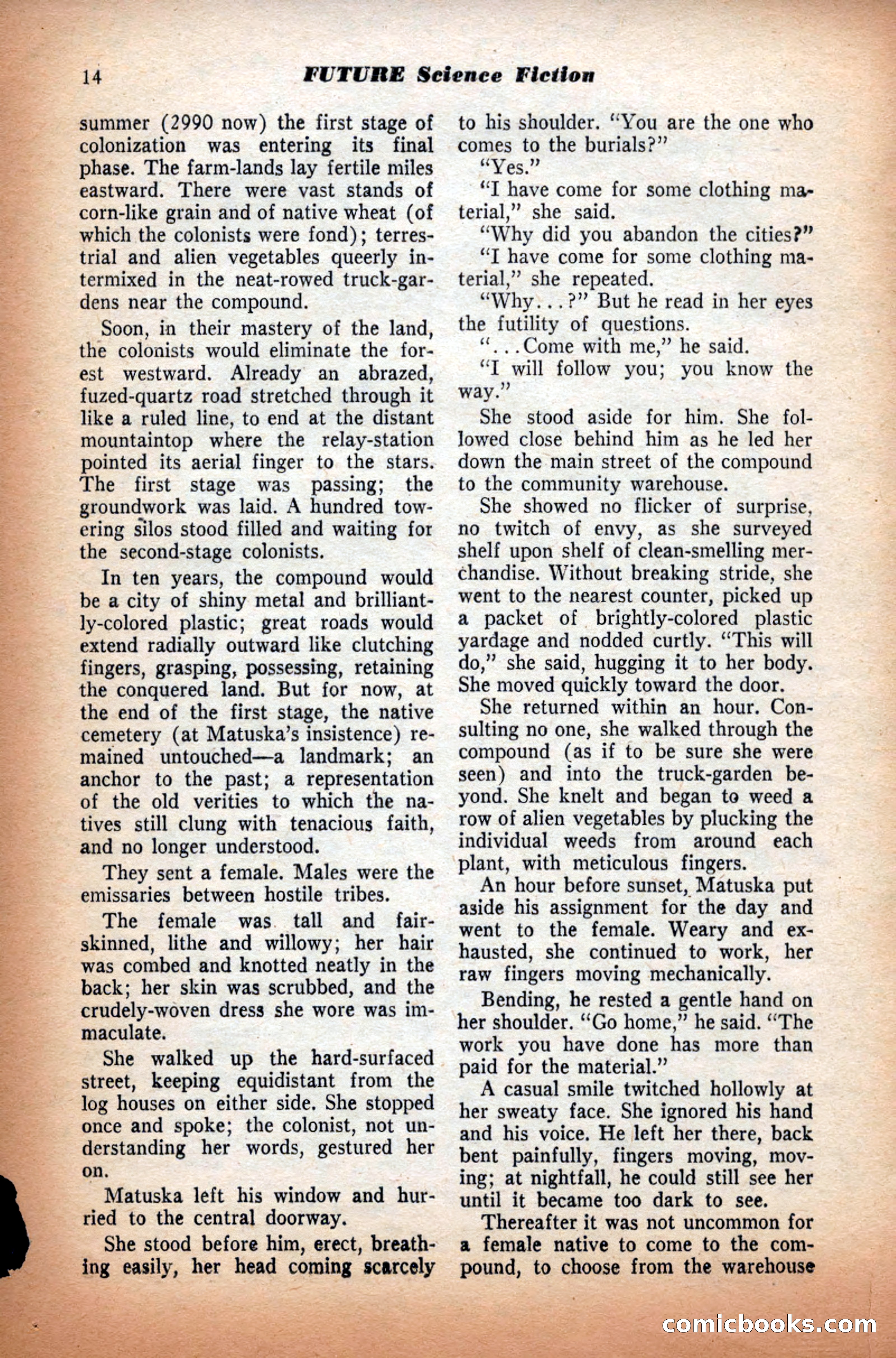Future Science Fiction, September 1953 — page 14 of 100