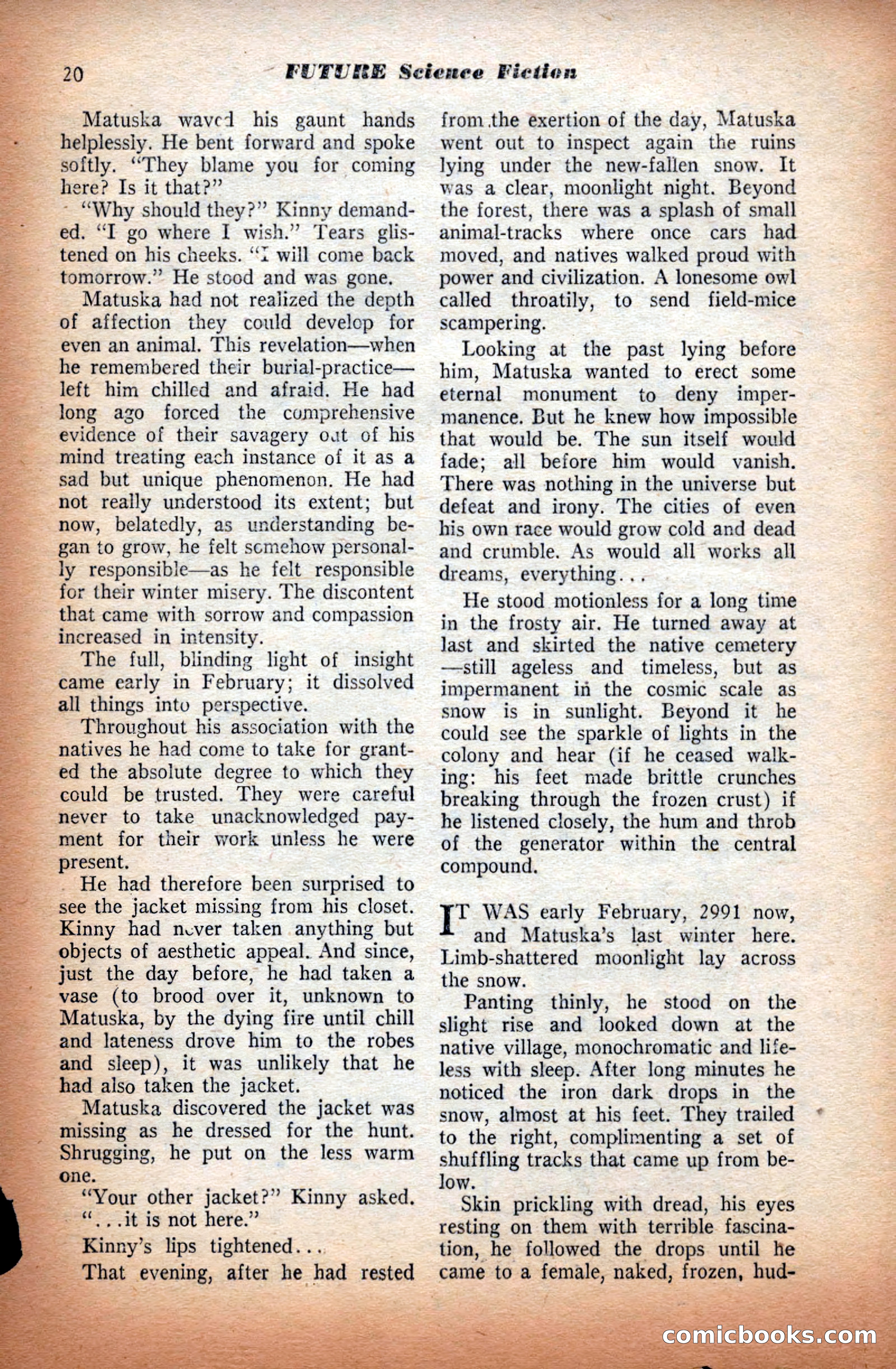 Future Science Fiction, September 1953 — page 20 of 100
