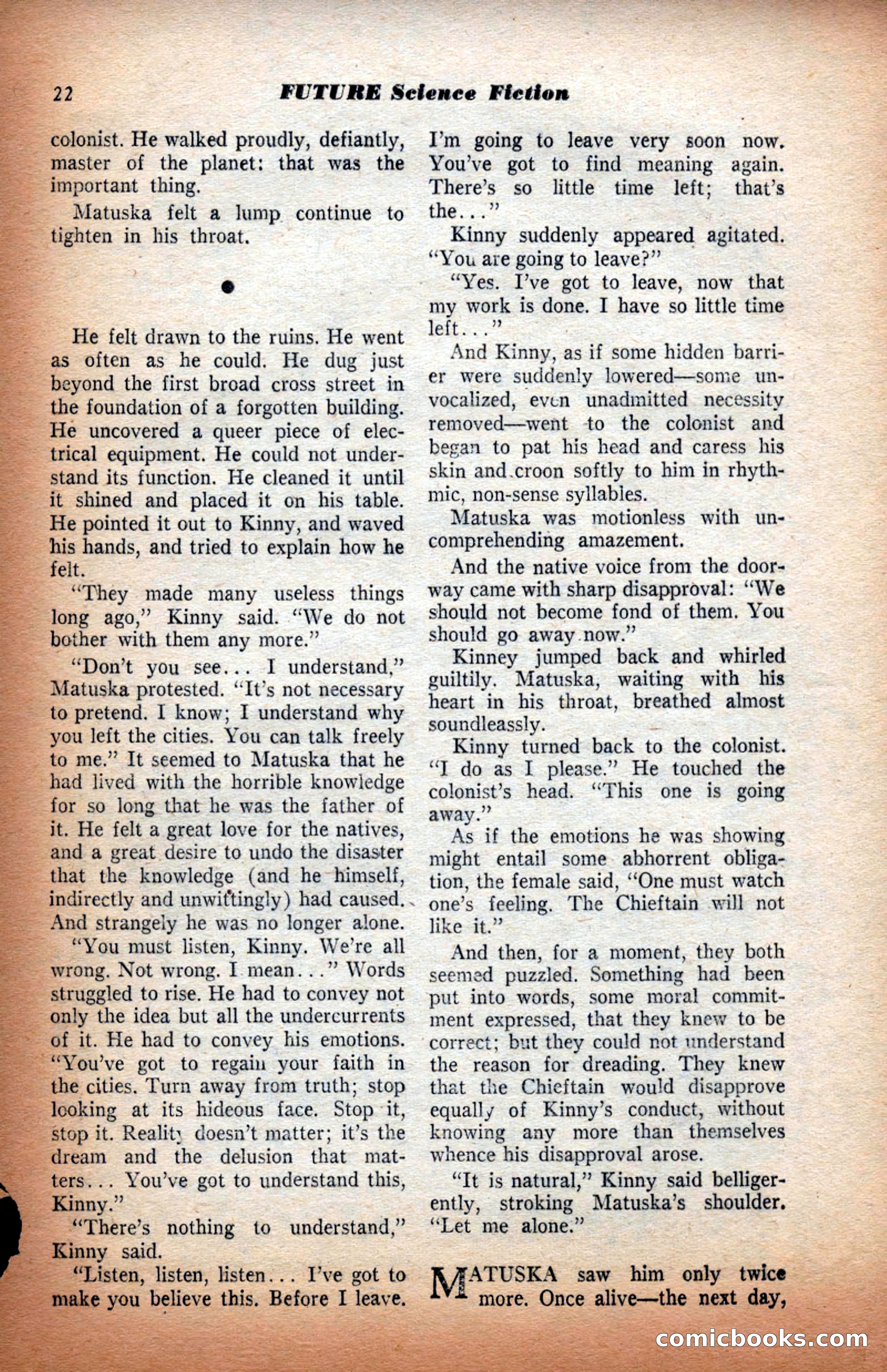 Future Science Fiction, September 1953 — page 22 of 100