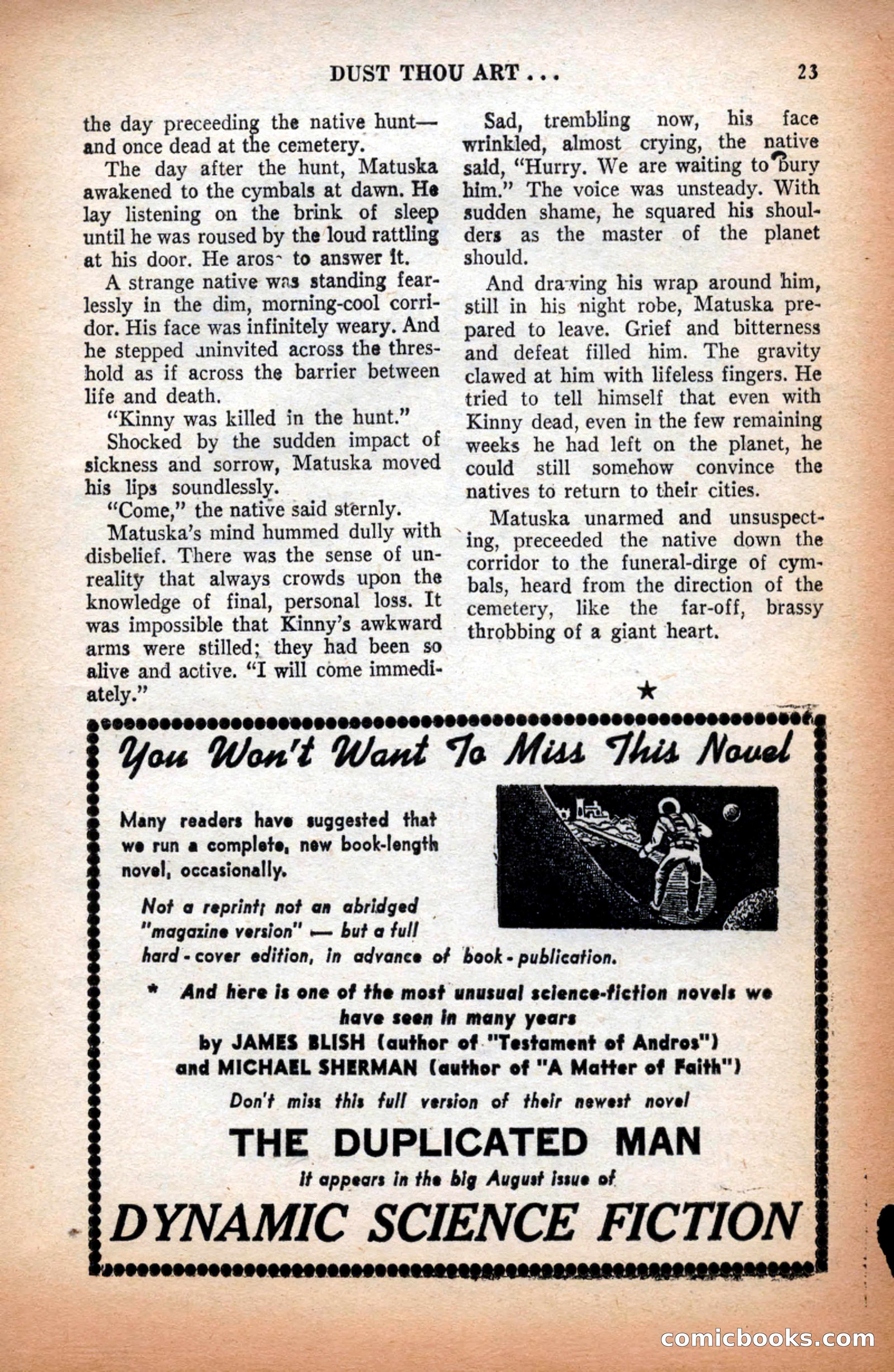 Future Science Fiction, September 1953 — page 23 of 100