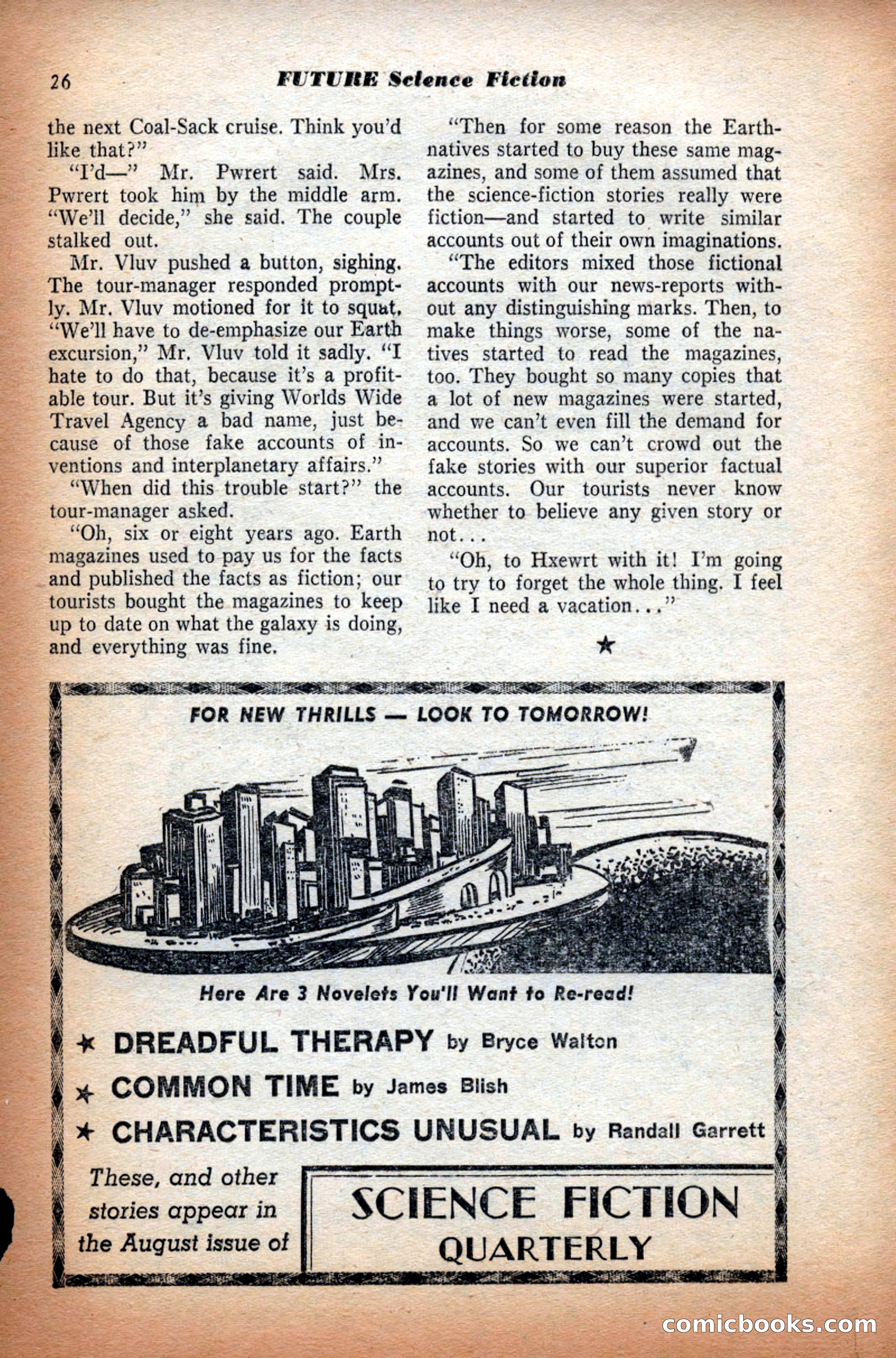 Future Science Fiction, September 1953 — page 26 of 100